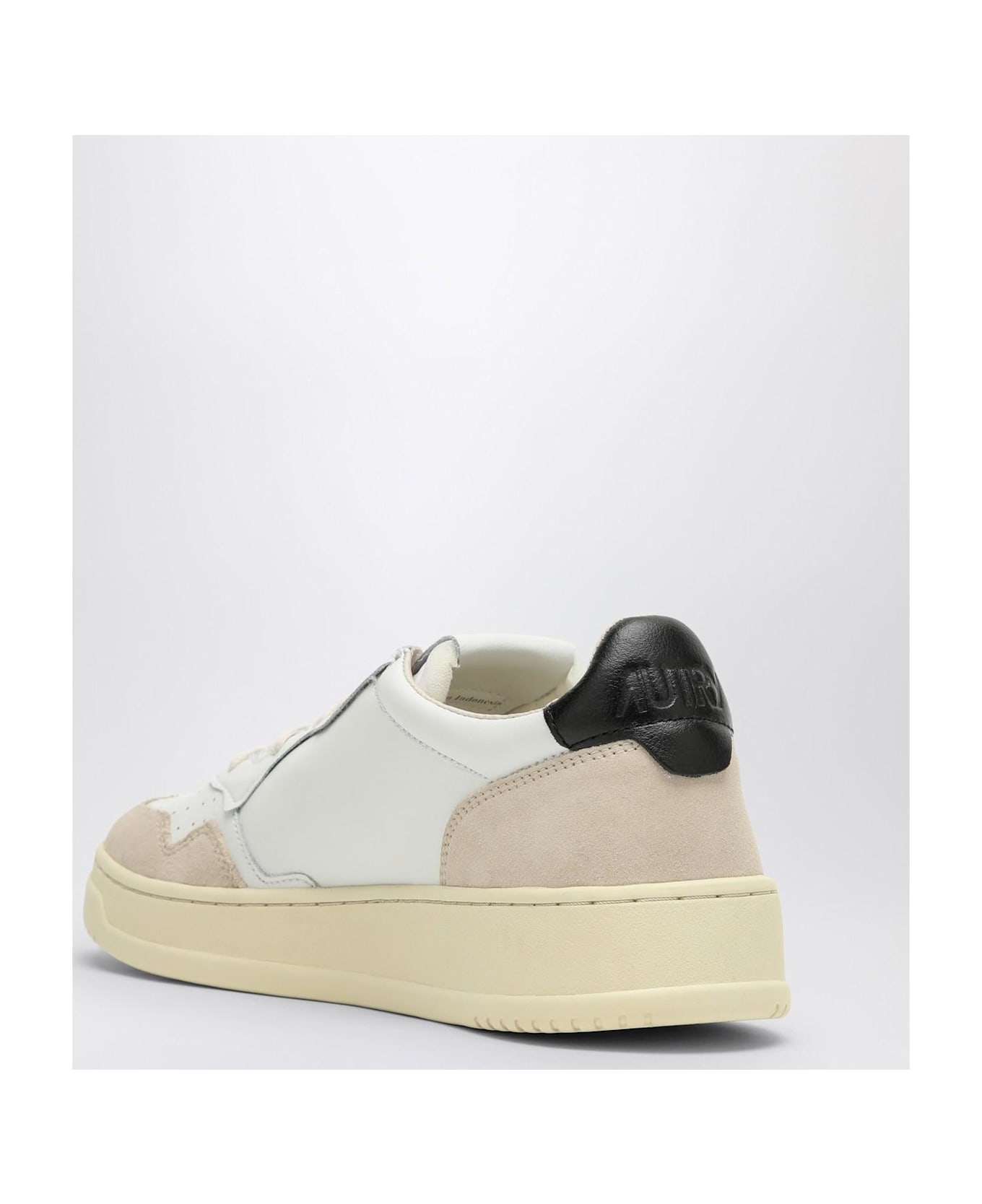 Autry Medalist Sneakers In White\/black Leather - White