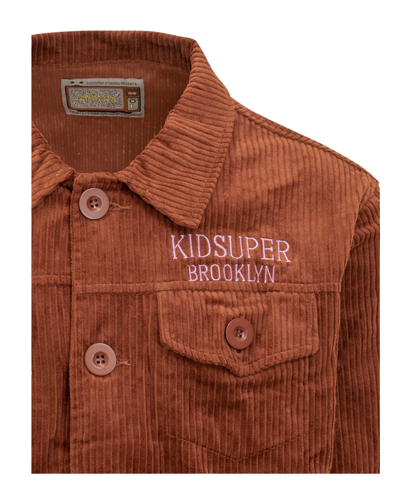 Kidsuper Brown Cord Jacket - BROWN