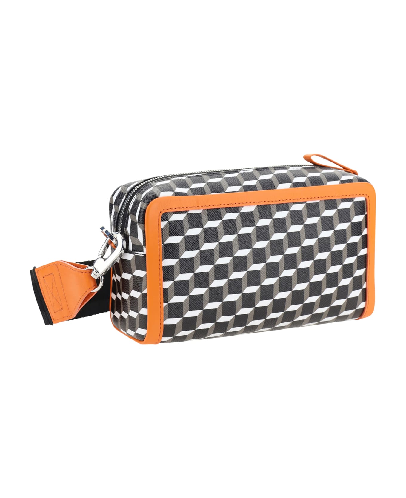 Pierre Hardy Cube Box Shoulder Bag - Black/white/orange クラッチバッグ