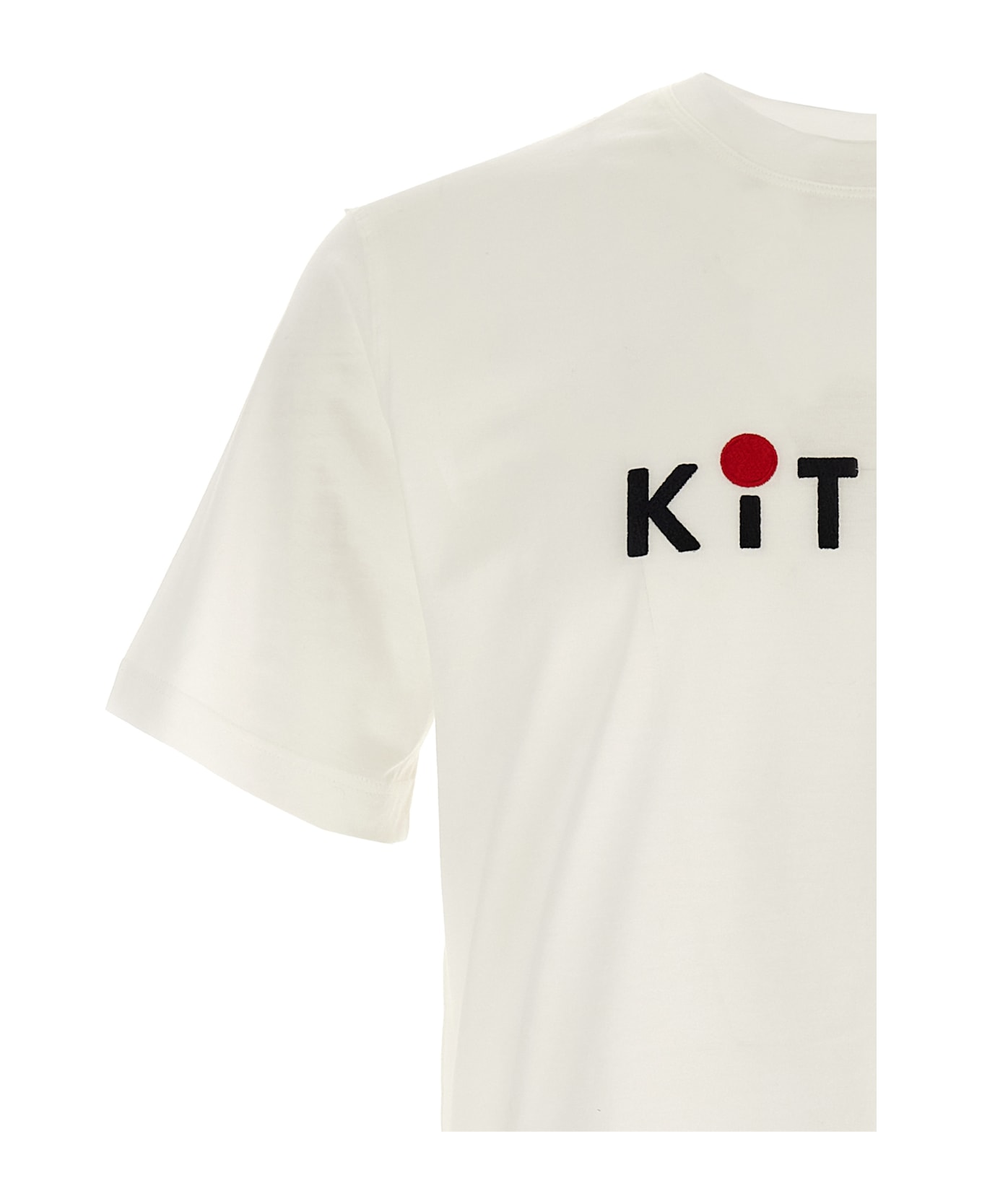 Kiton Logo Embroidery T-shirt - White