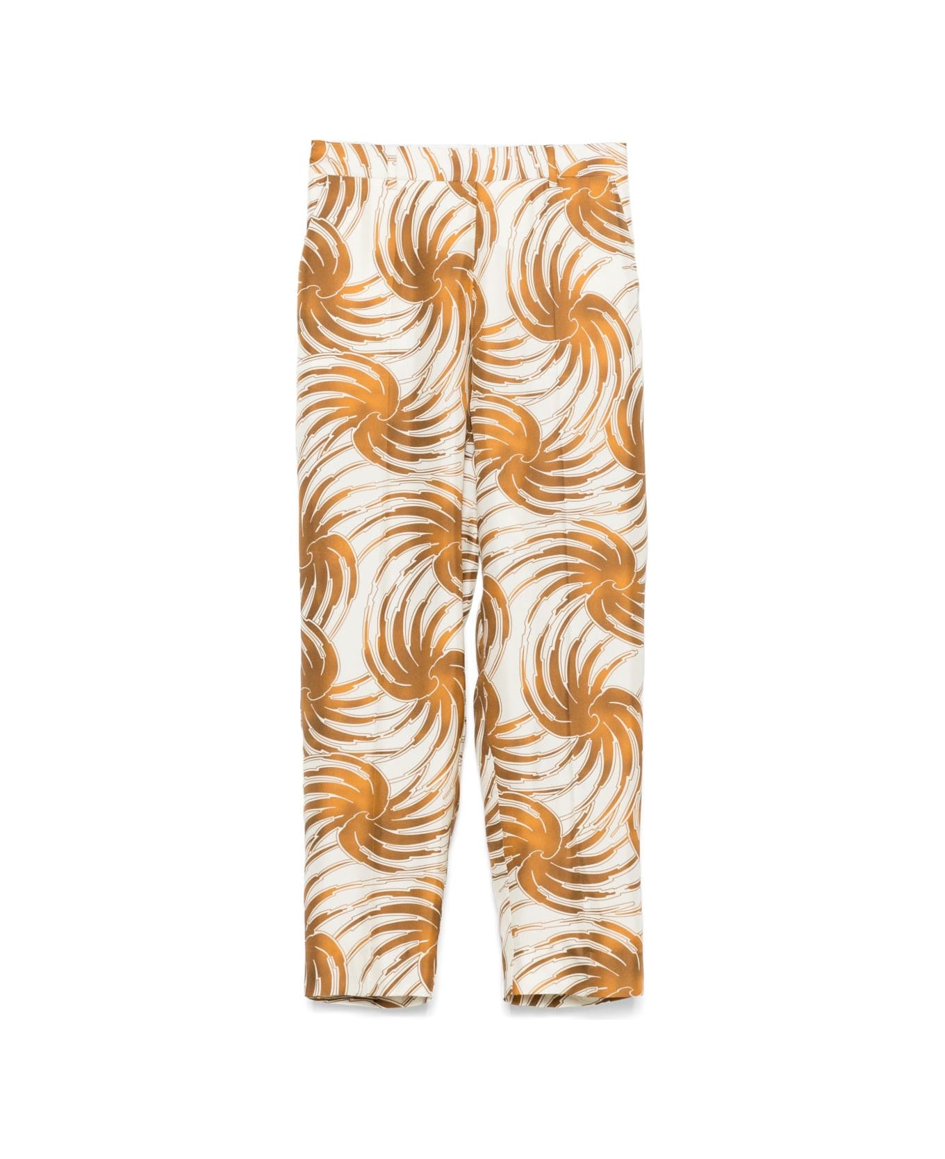 Alberto Biani Silk Trousers - Beige