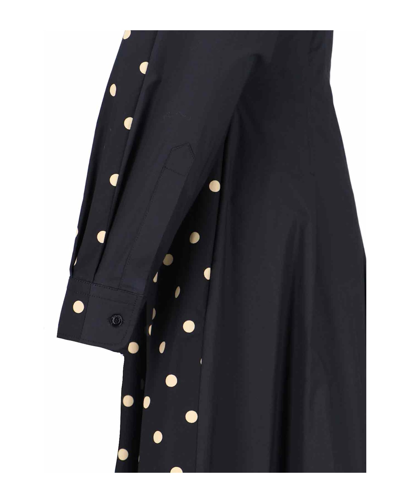 Moschino Polka Dot Shirt Dress - Black  