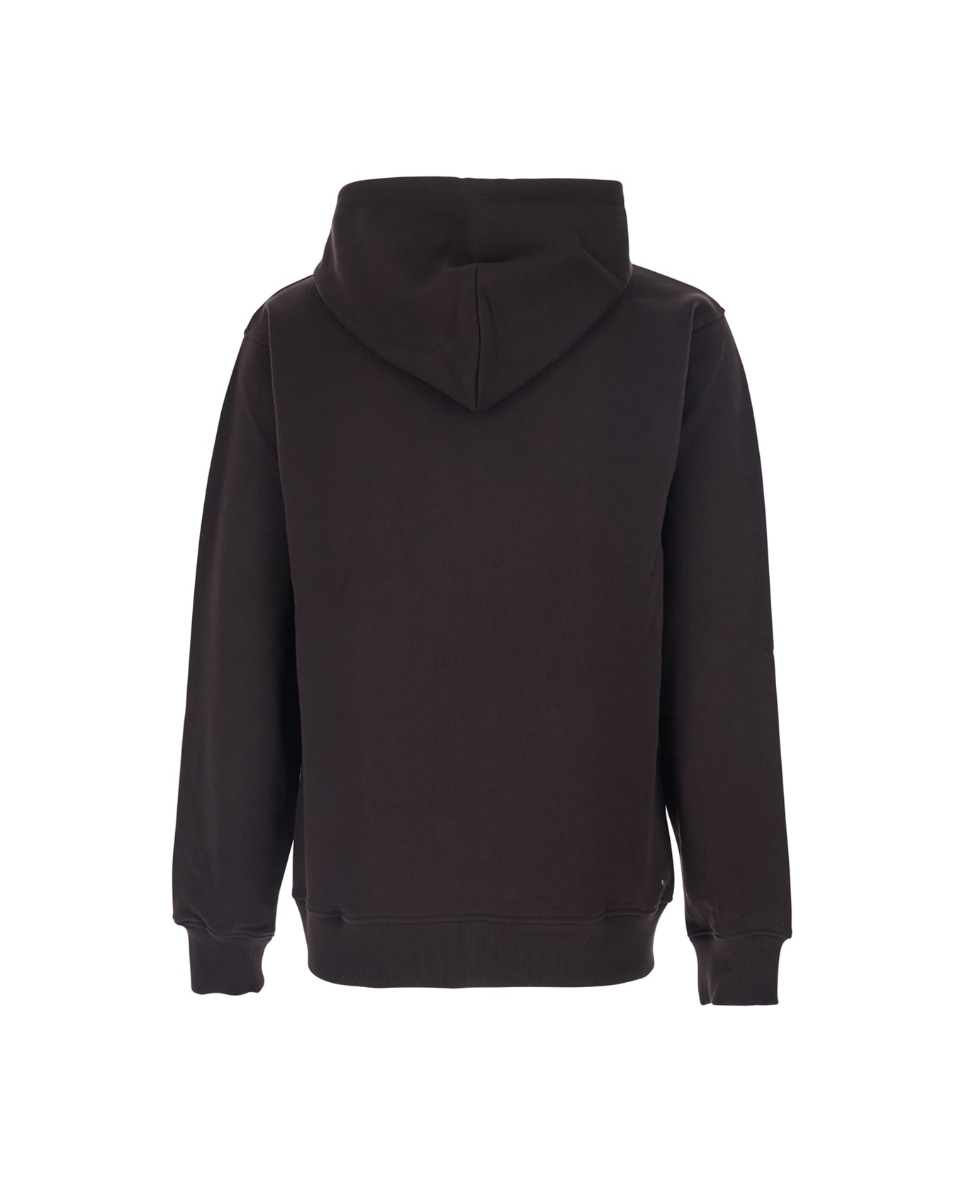 Drôle de Monsieur Brown Hoodie With Logo In Cotton Man - Brown