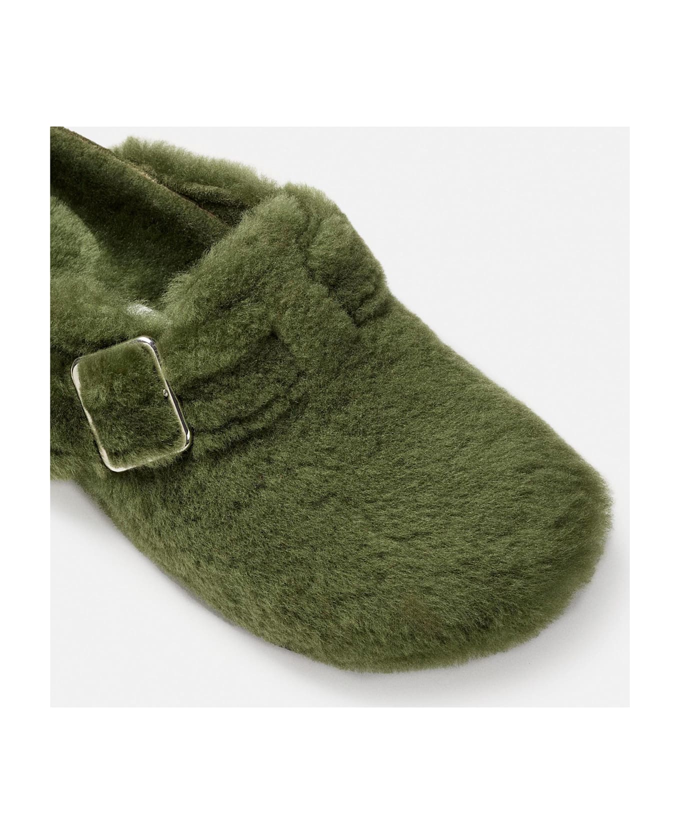 Birkenstock Boston 1774 Shearling - Green