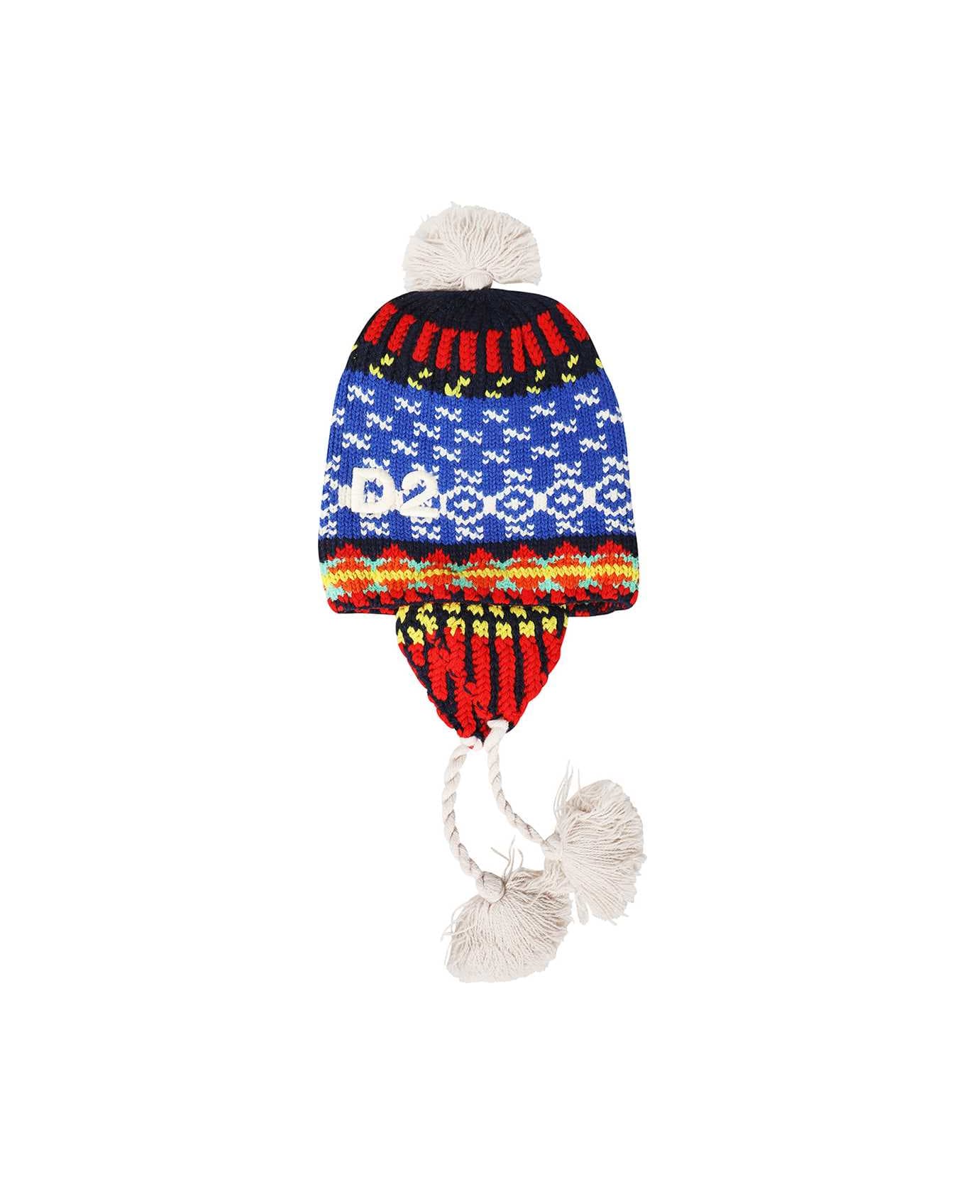 Dsquared2 Wool Hat - Multicolor