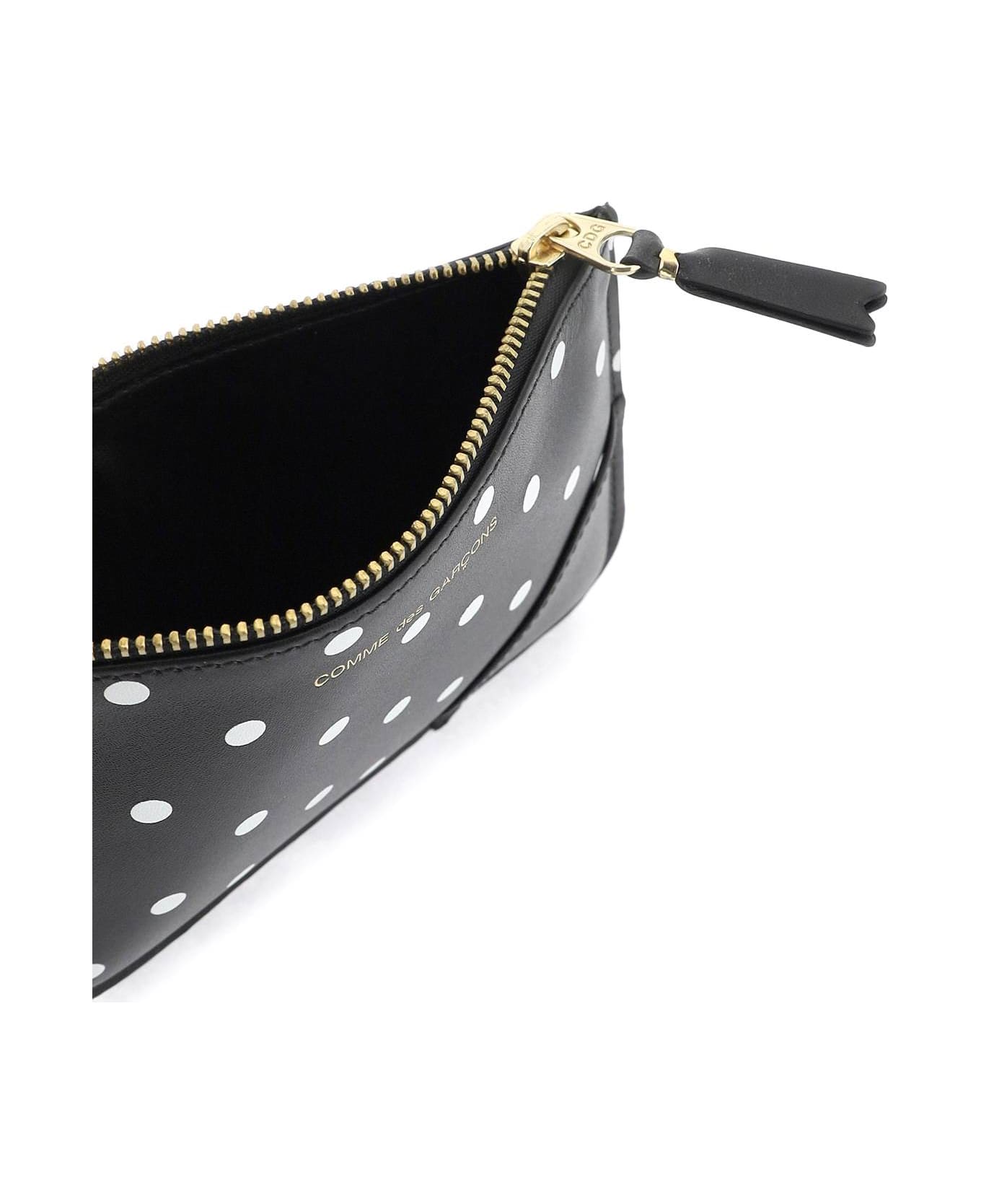 Comme des Garçons Wallet Polka Dot Patterned - BLACK (Black)