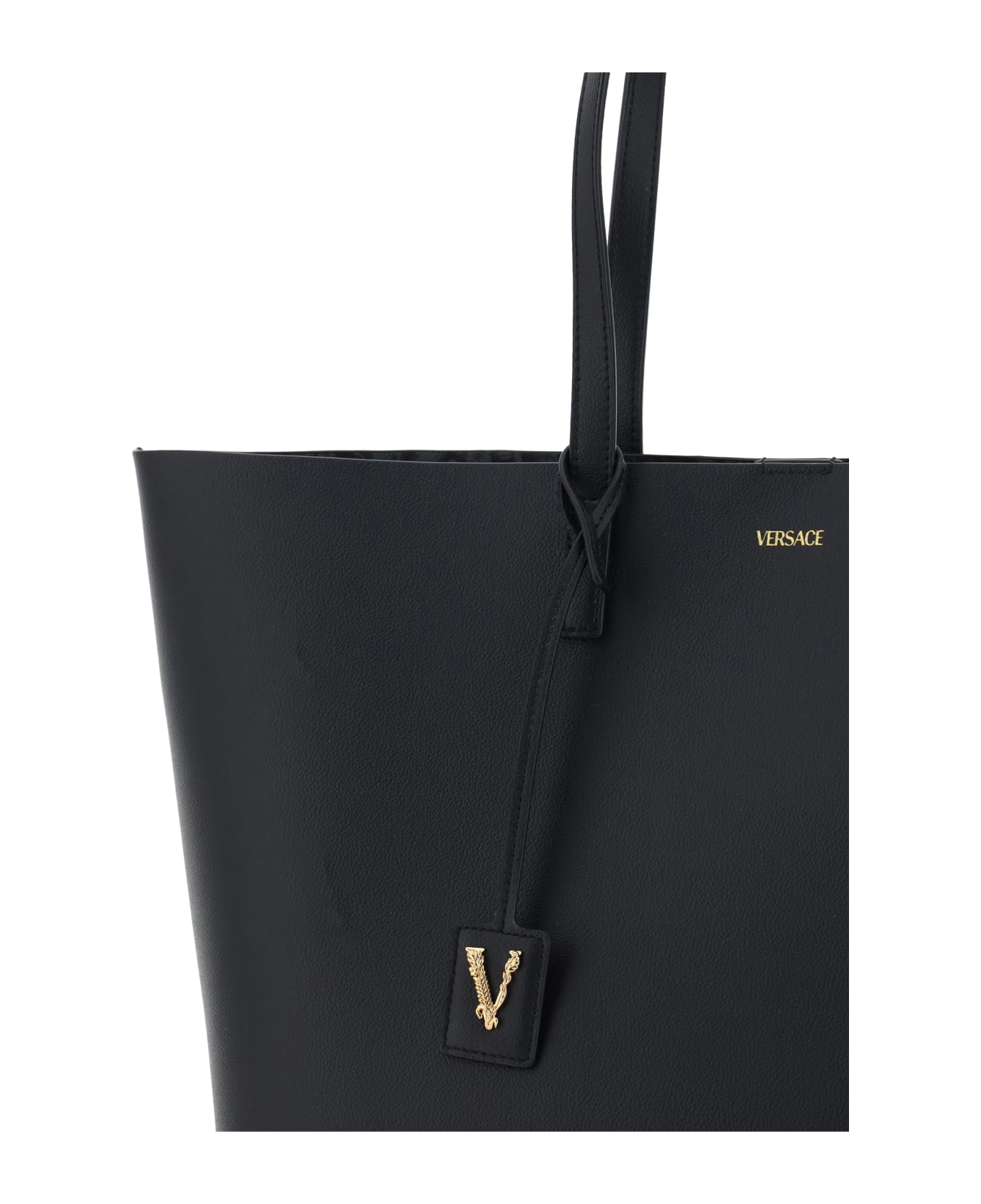 Versace Shoulder Bag - Black+anthracite-oro Vers トートバッグ