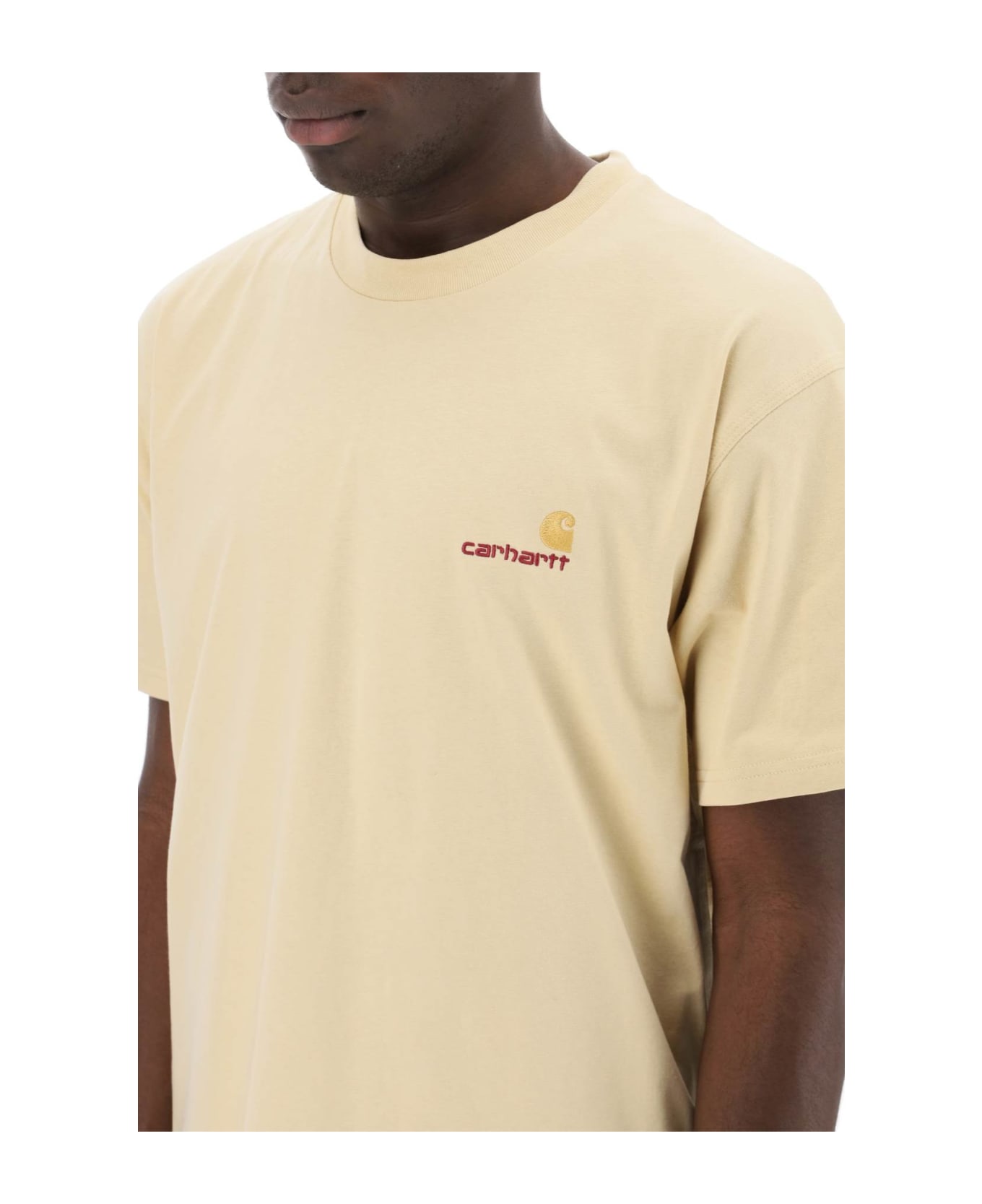 Carhartt American Script T-shirt - RATTAN (Yellow)