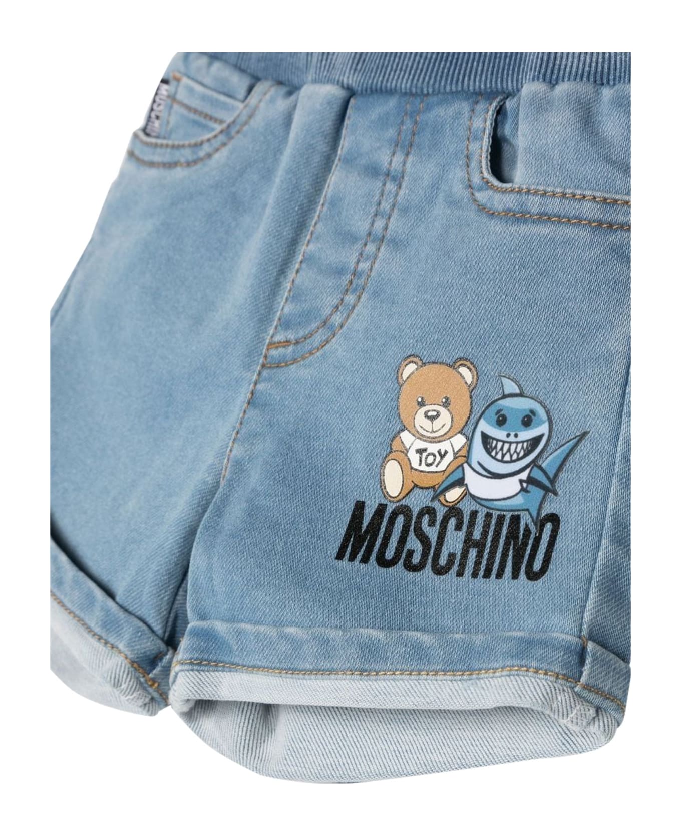 Moschino Denim Fleece Shorts - DENIM