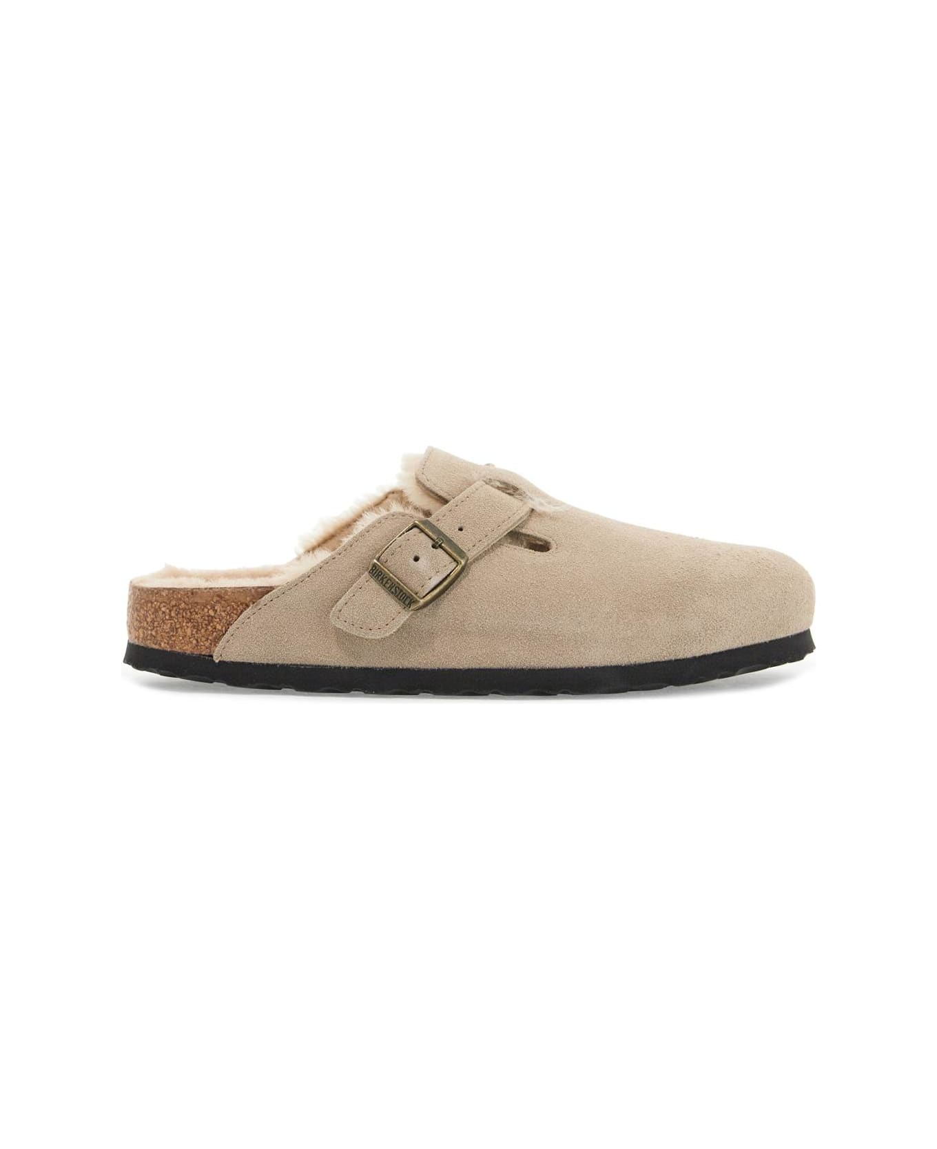 Birkenstock Boston Fur-lined Clogs - Turtledove