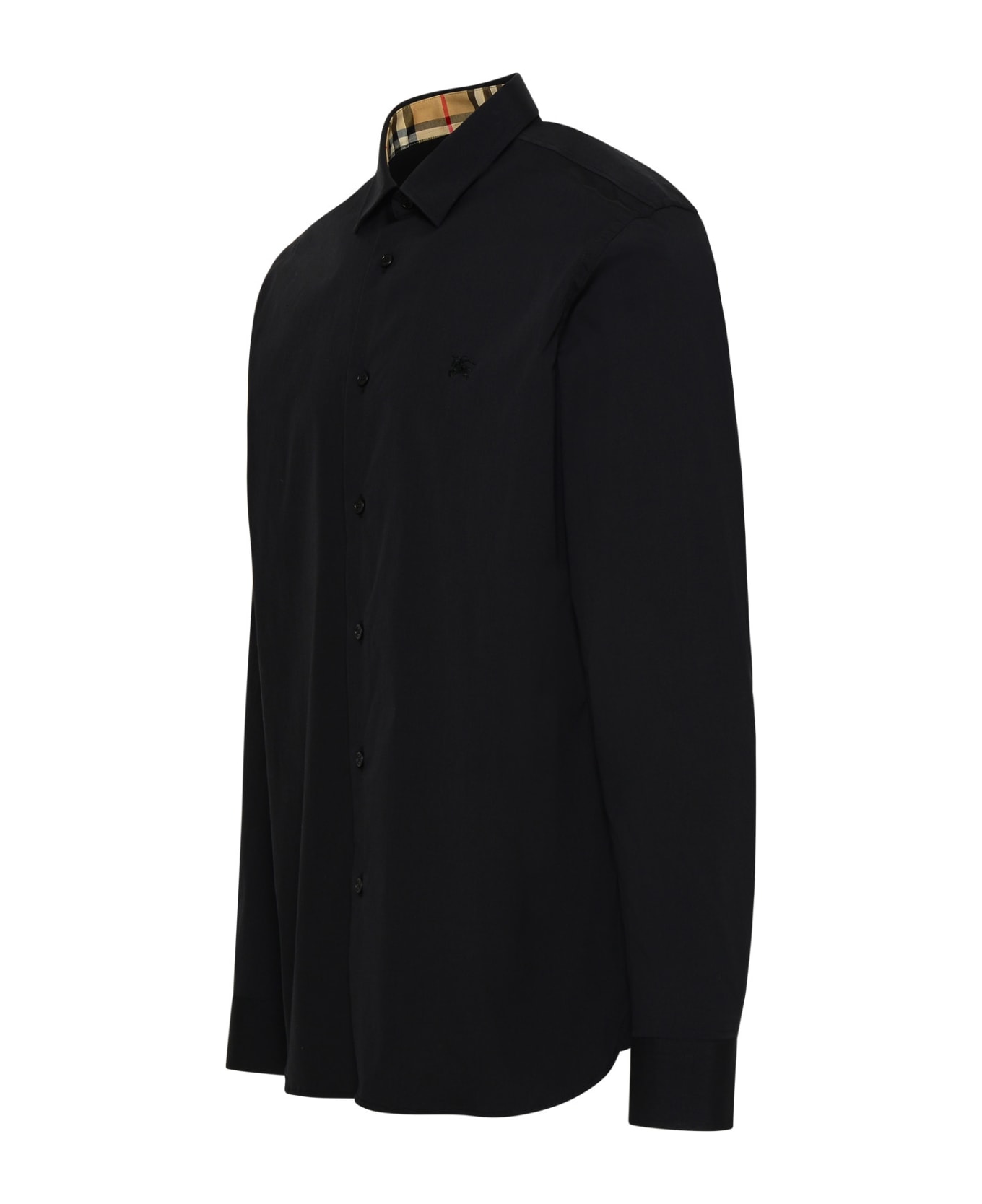 Burberry Sherfield Shirt In Black Cotton - Black