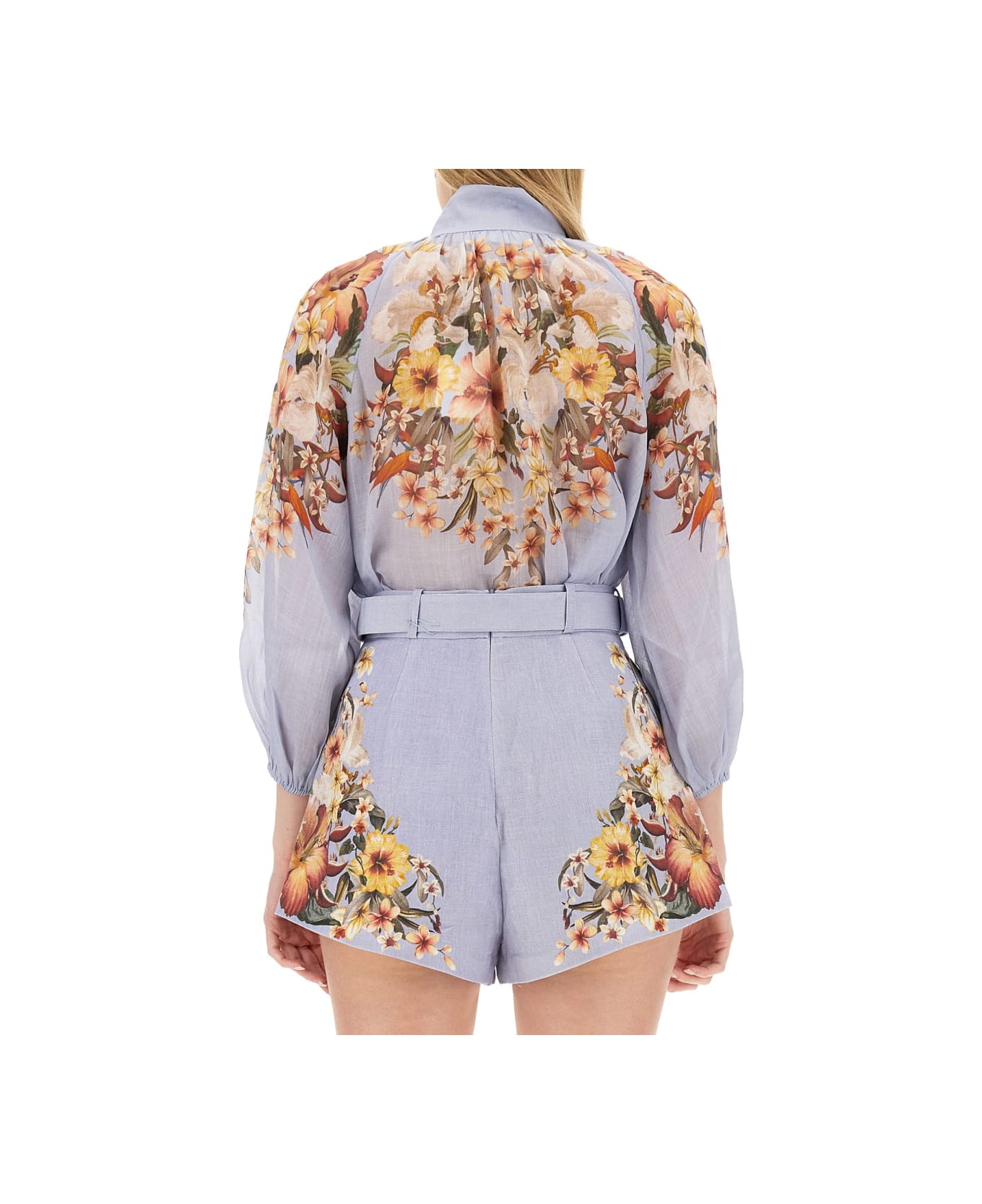 Zimmermann Blouse With Floral Pattern - BLUE