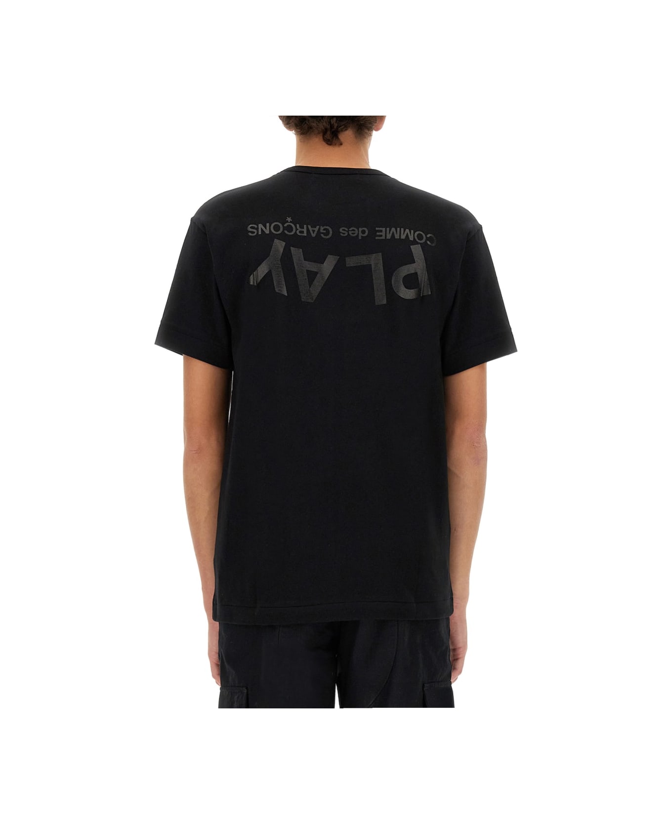 Comme des Garçons Play T-shirt Con Stampa Logo - BLACK シャツ