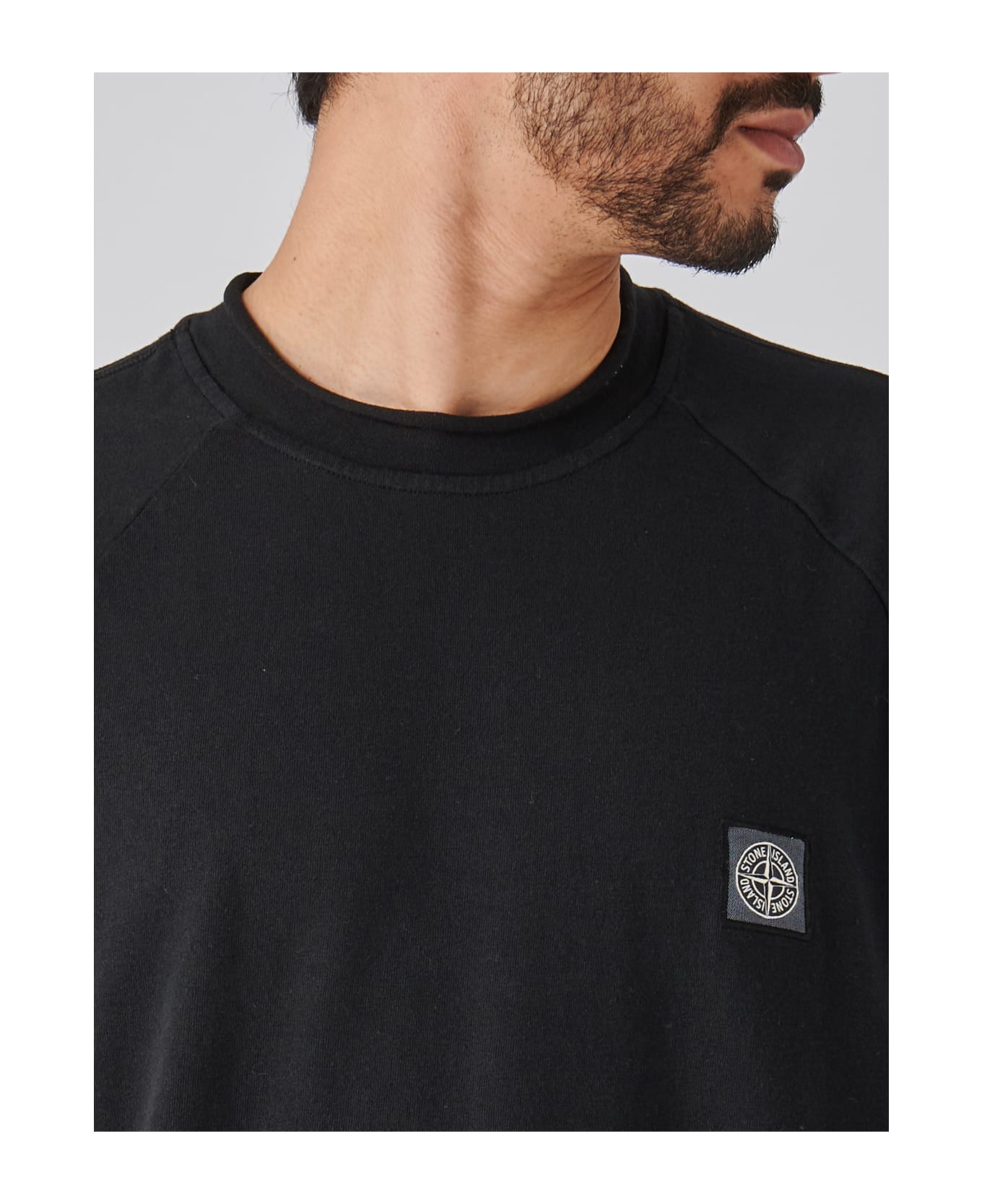 Stone Island Logo T-shirt - BLACK シャツ