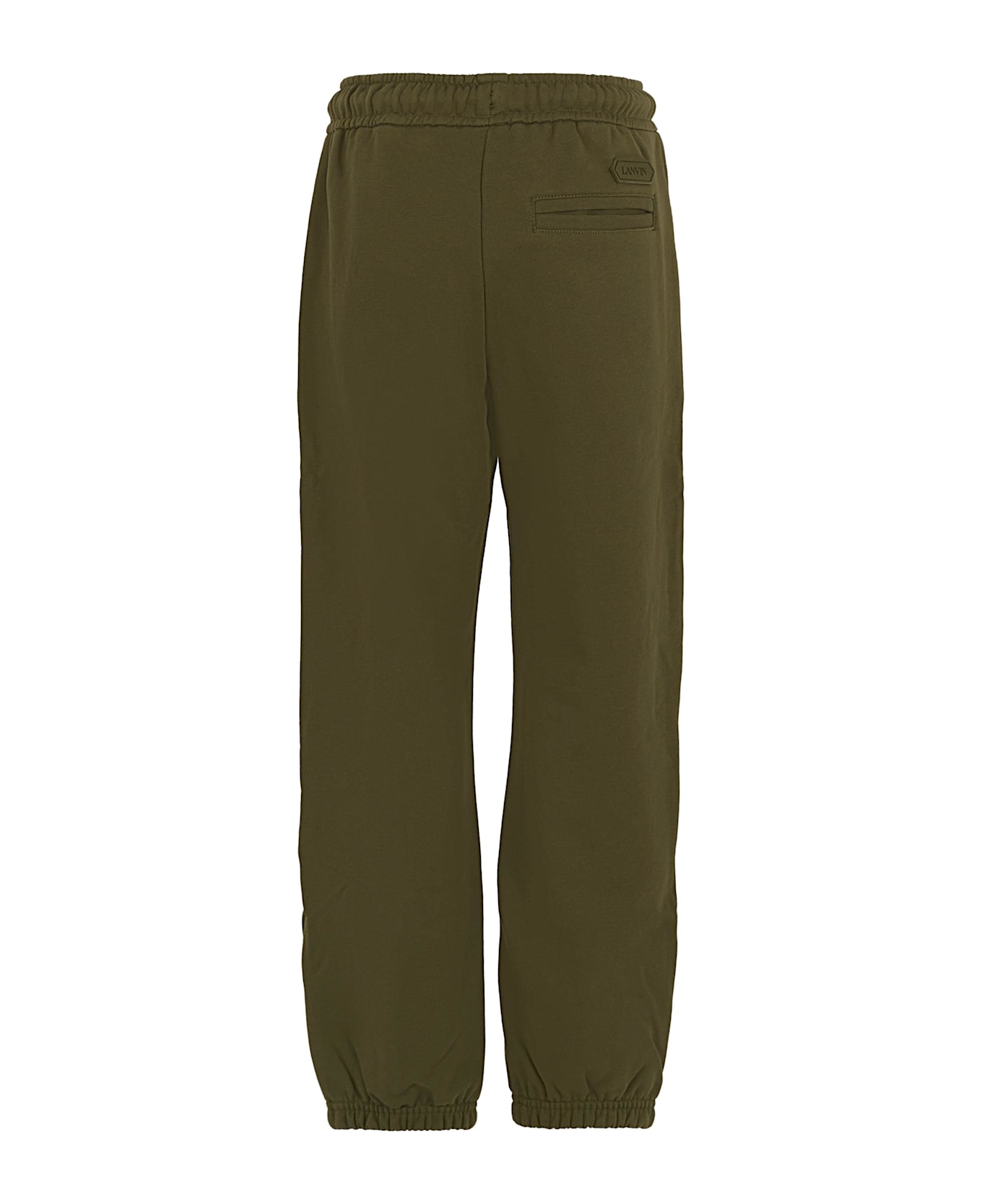 Lanvin Green Trousers For Boy With Logo - Green