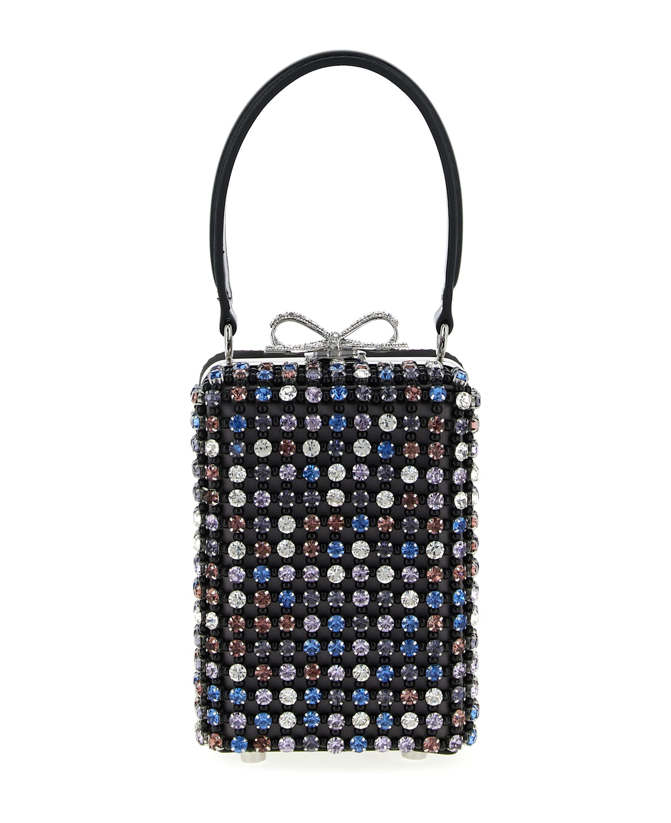 self-portrait 'multi Crystal Chainmail' Handbag - Multicolor