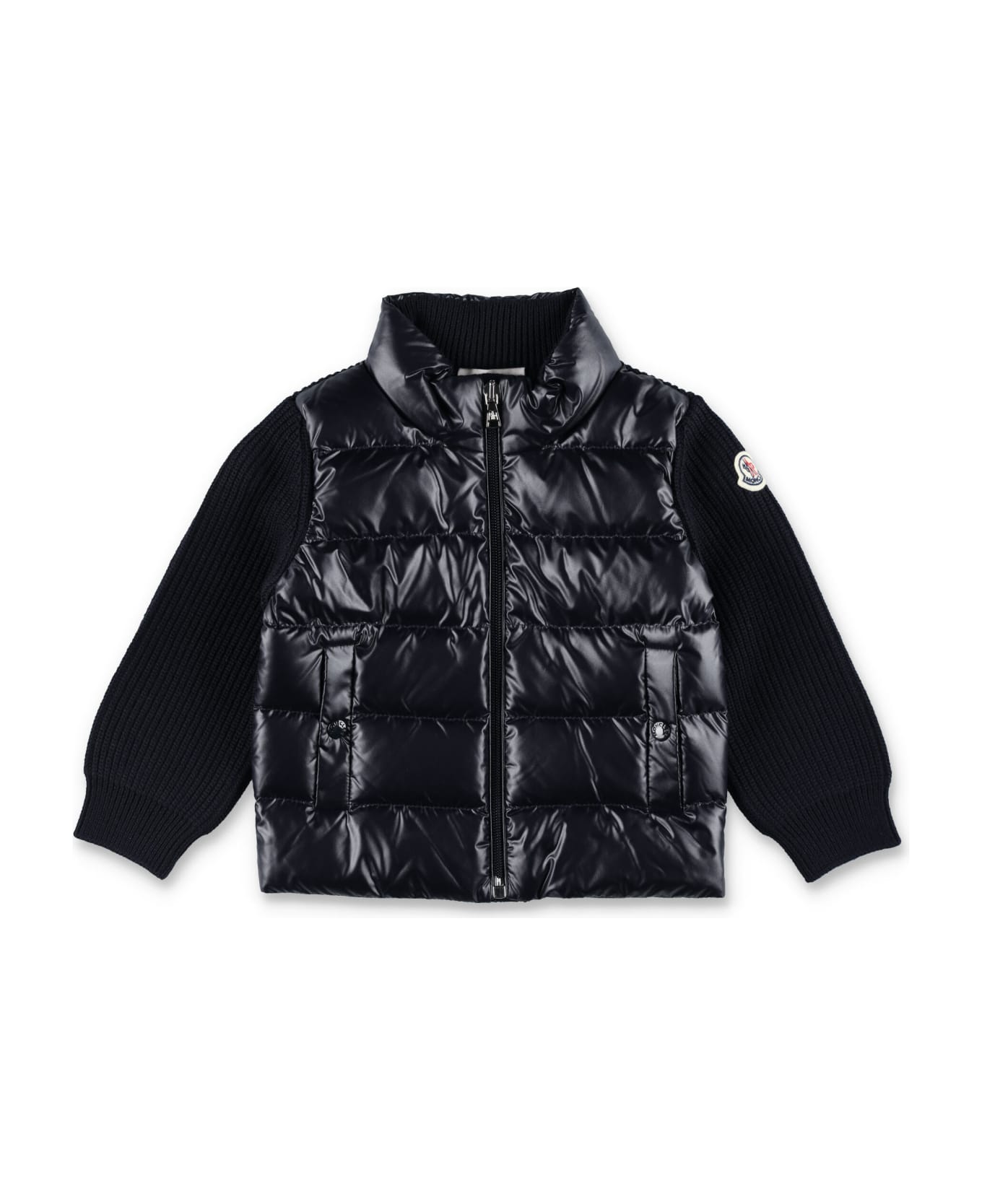 Moncler Padded Zip-up Cardigan - NAVY