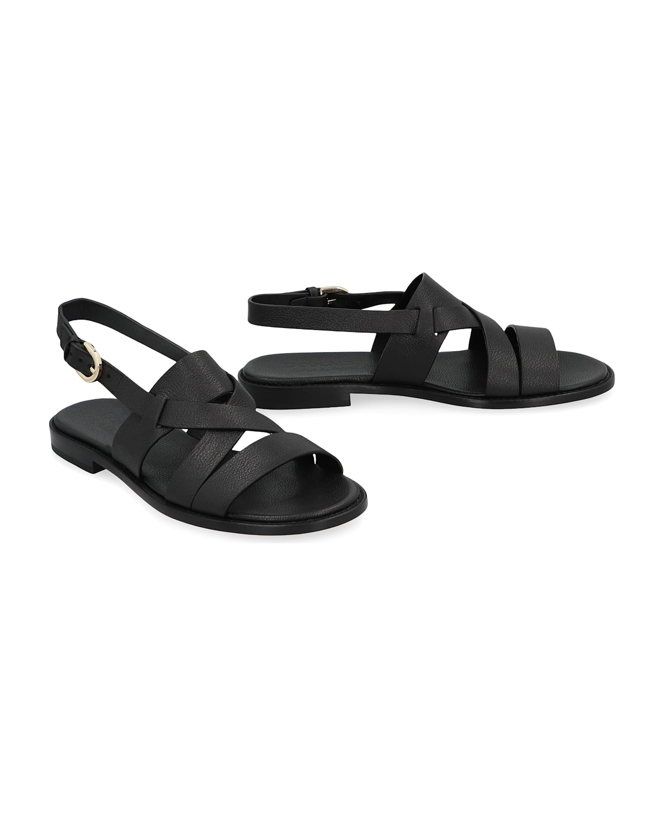 Doucal
s Tropic Leather Sandals - black