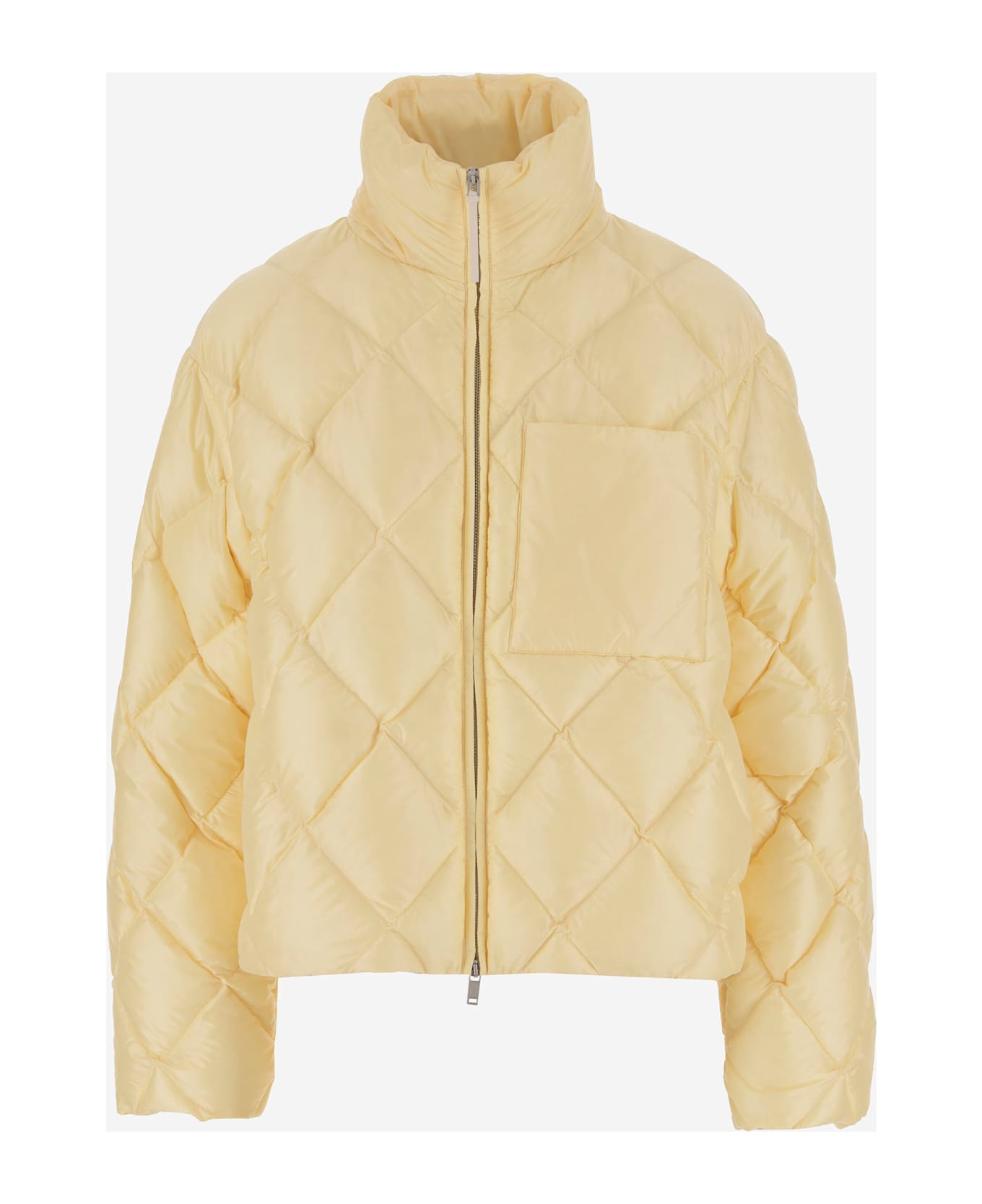 Jil Sander Quilted Nylon Down Jacket - Yellow