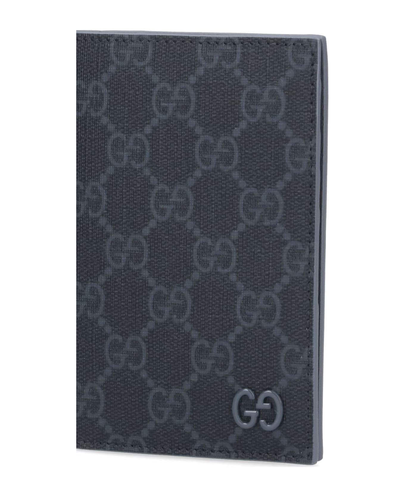 Gucci 
gg
 Bi-fold Passport Holder - Gray