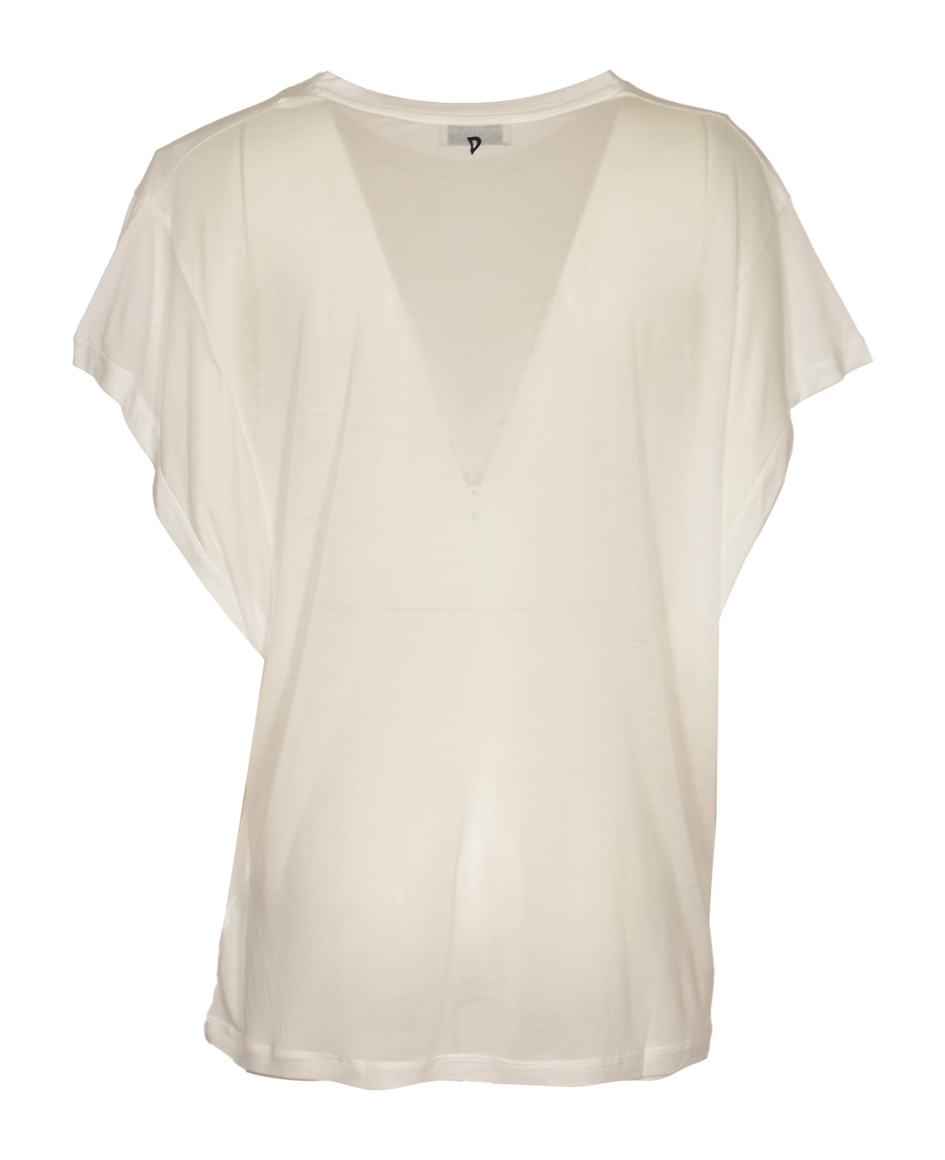 Dondup See Through Plain T-shirt T-Shirt - BIANCO Tシャツ
