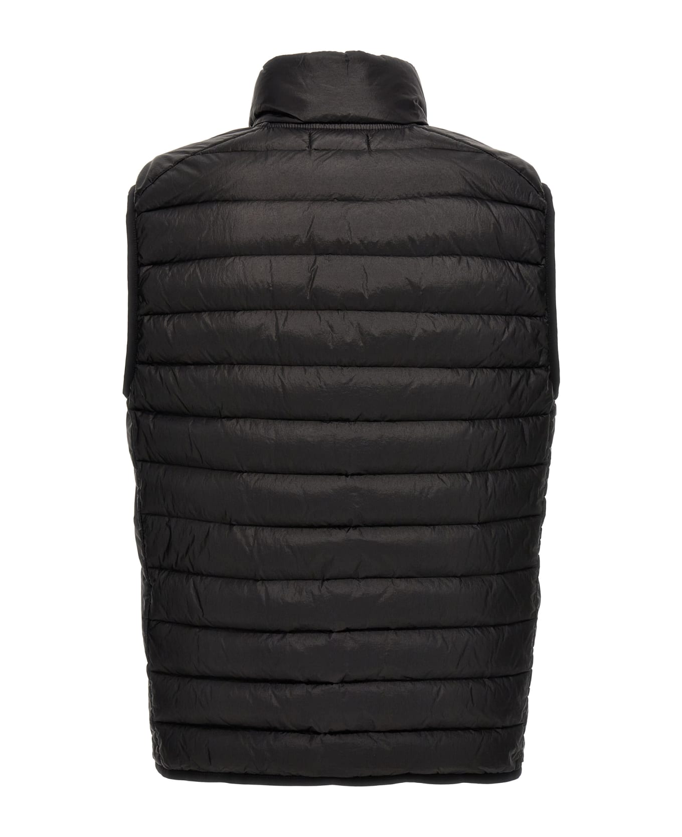 Stone Island High Neck Quilted Gilet - BLACK