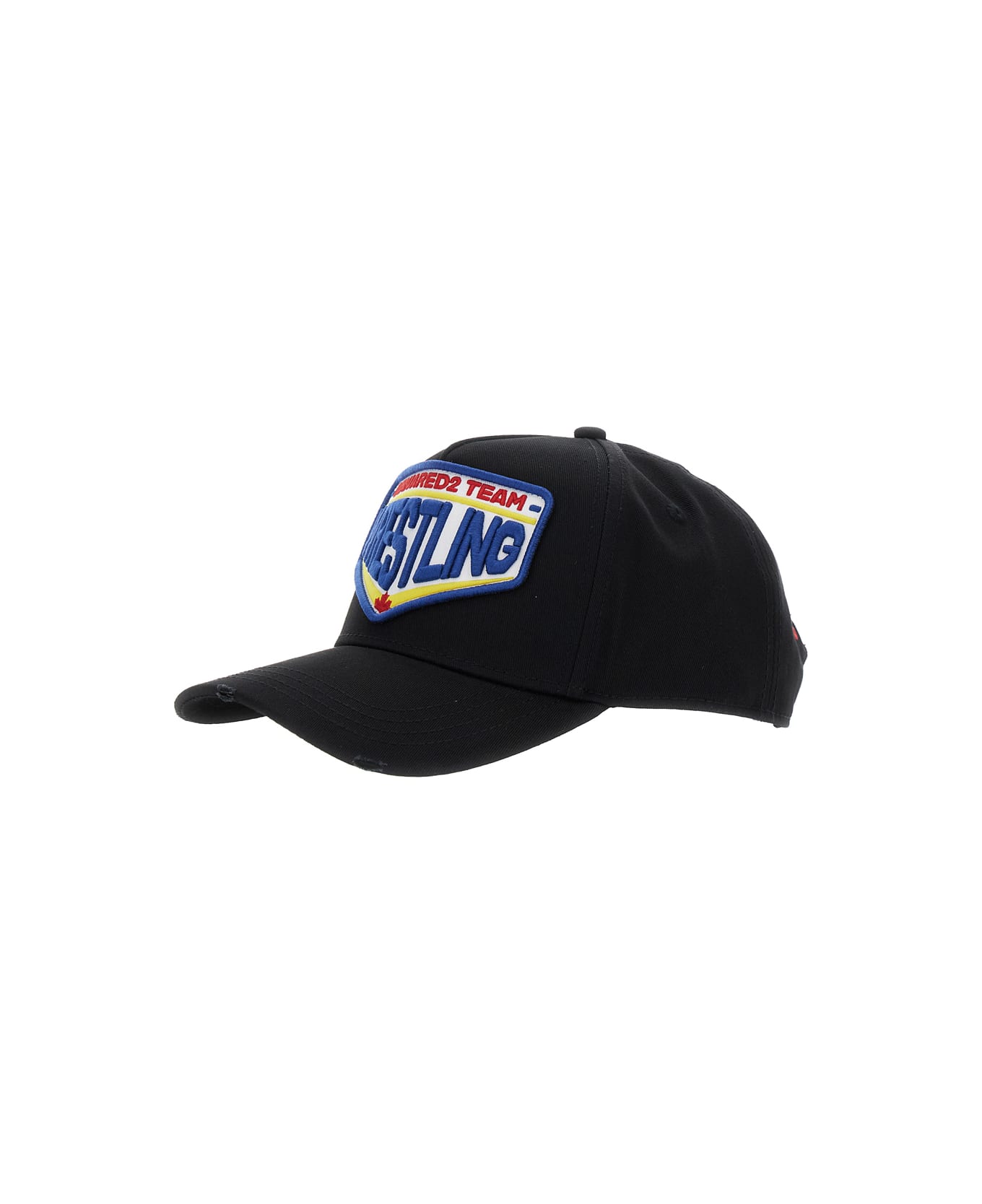 Dsquared2 Black Baseball Cap With Maxi Print - Black