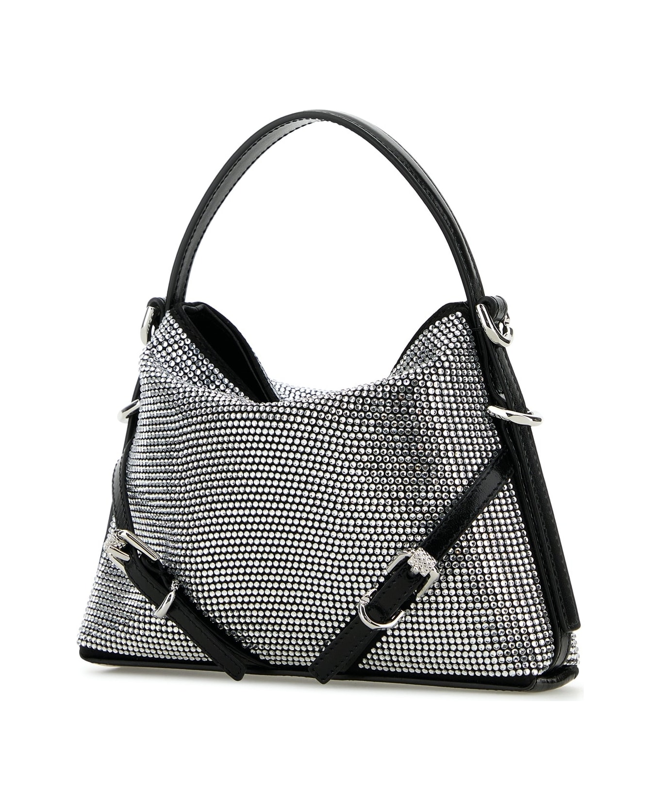 Givenchy Embellished Satin Nano Voyou Handbag - LIGHTSILVERY