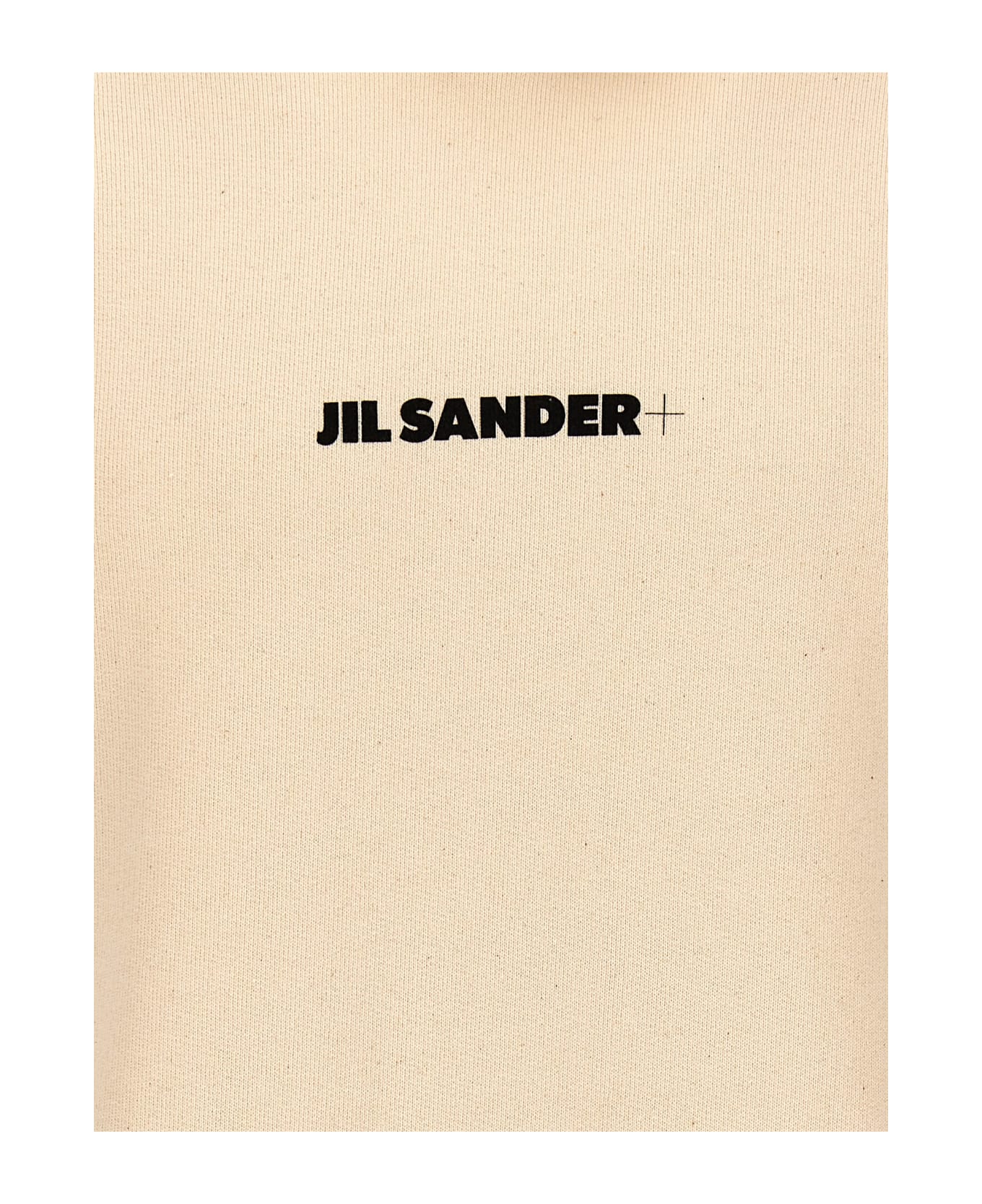 Jil Sander Logo Print Hoodie - White/Black