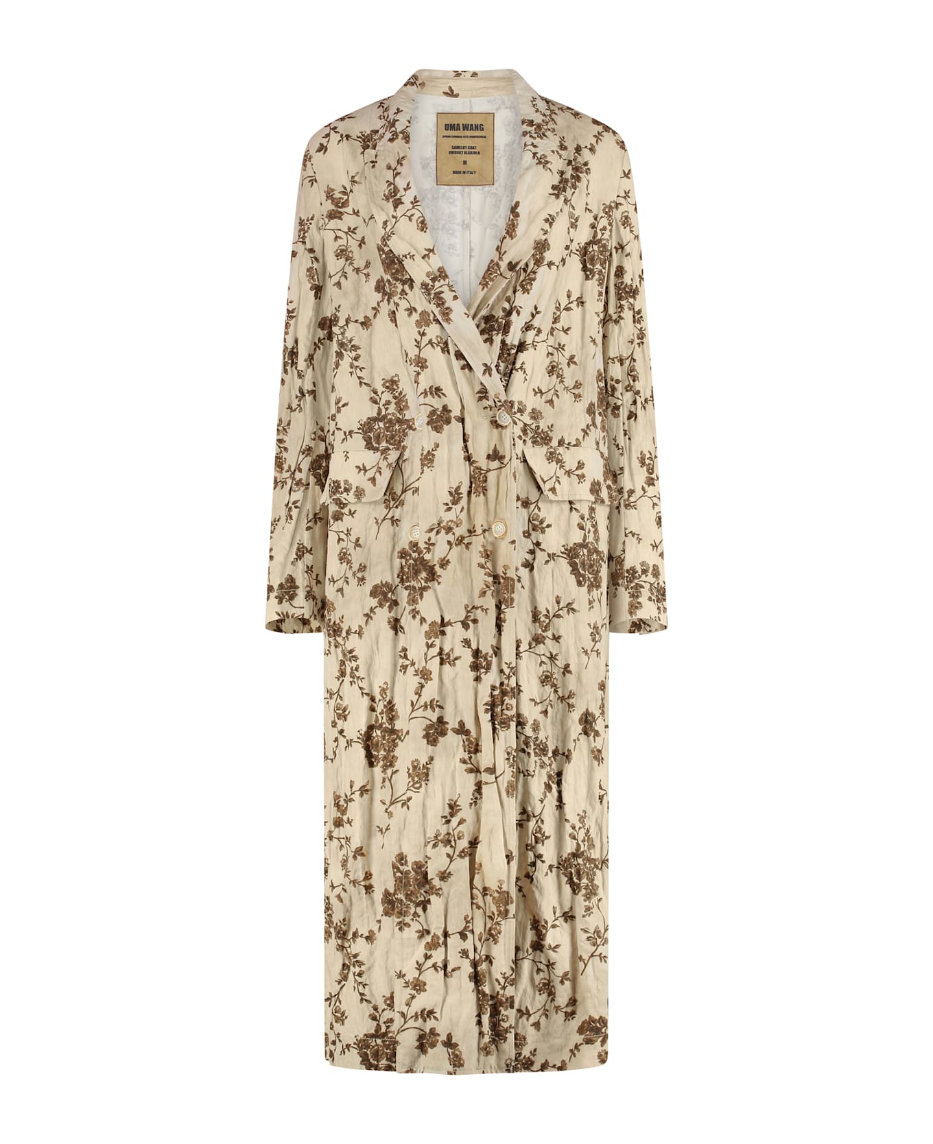 Uma Wang Camelot Double-breasted Coat - Beige