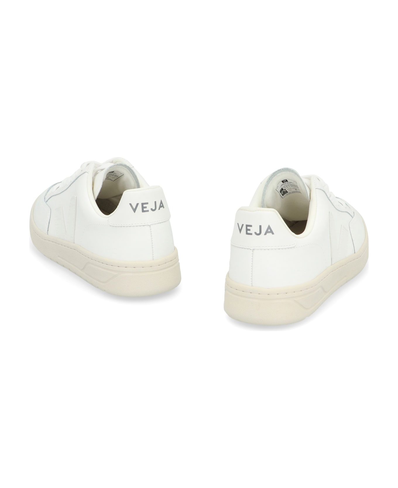 Veja V-12 Leather Low-top Sneakers - Bianco