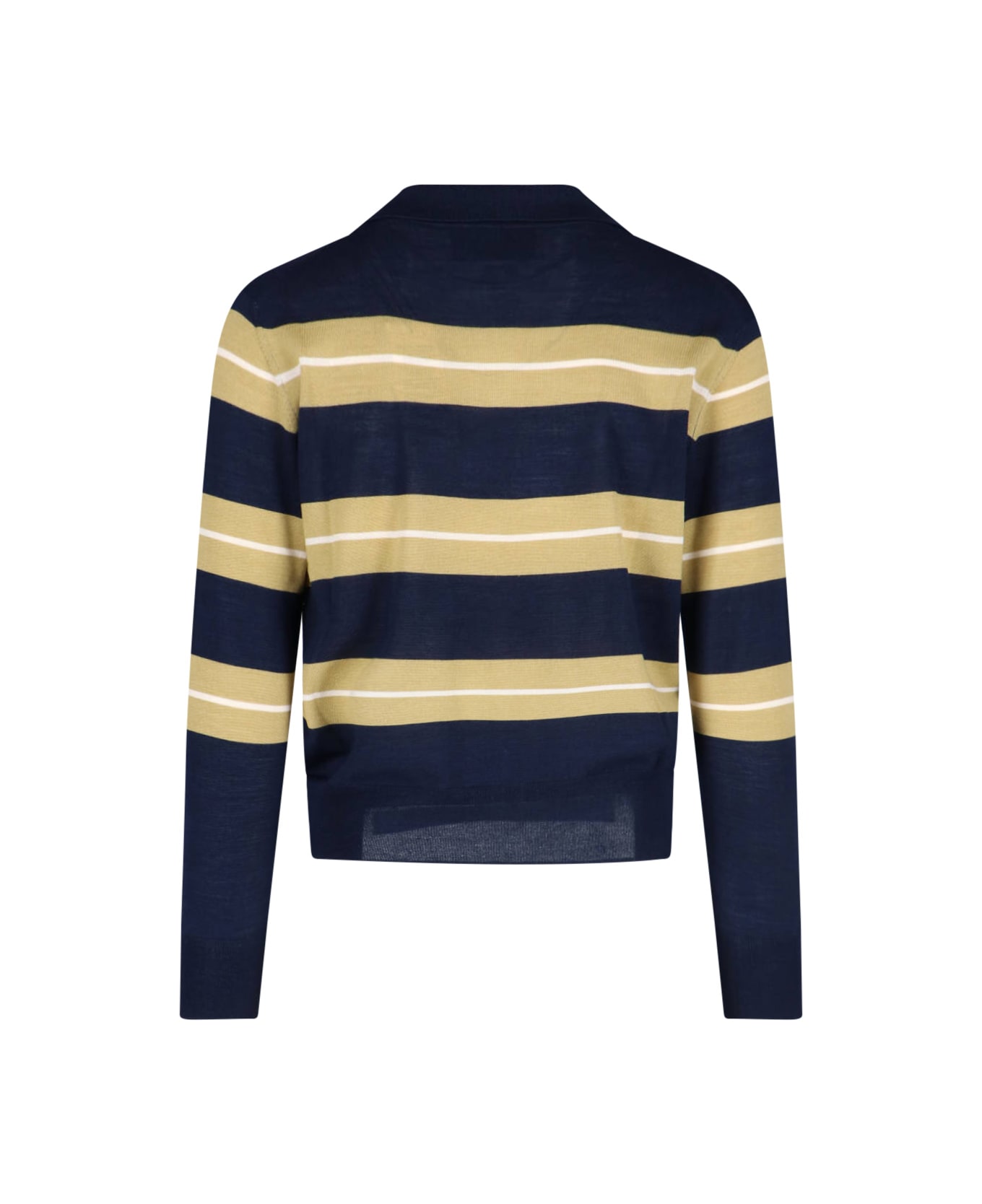 Ami Alexandre Mattiussi Striped Polo Shirt - Blue