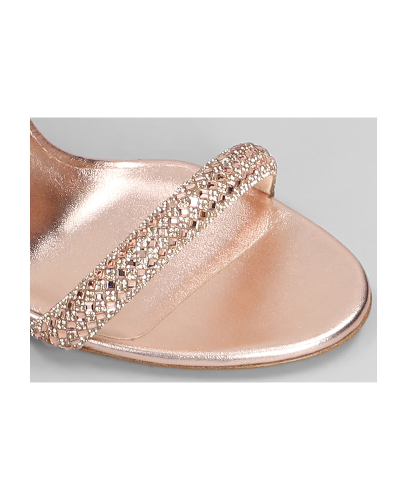 Casadei Julia Stratosphere Sandals In Bronze Leather - bronze