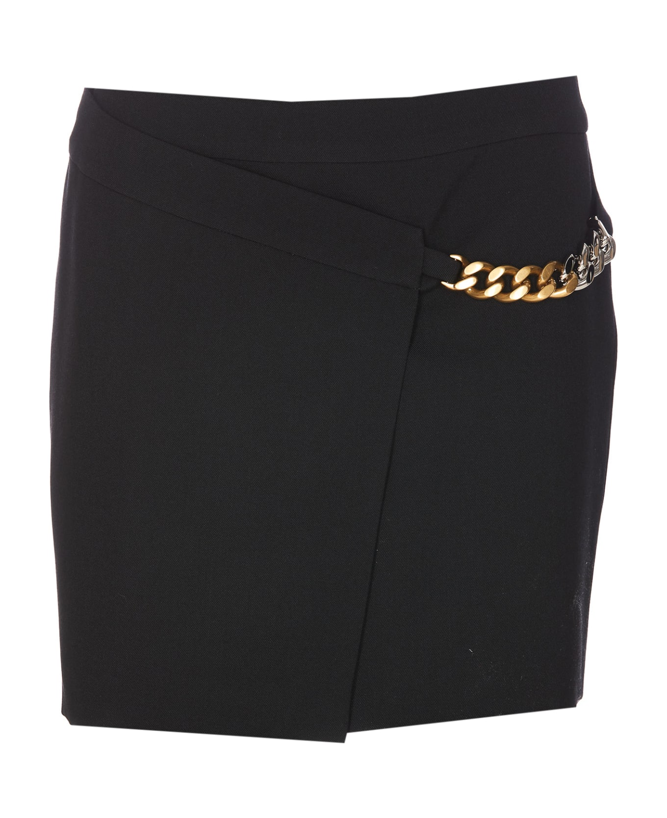 Stella McCartney Falabella Chain Mini Skirt - BLACK