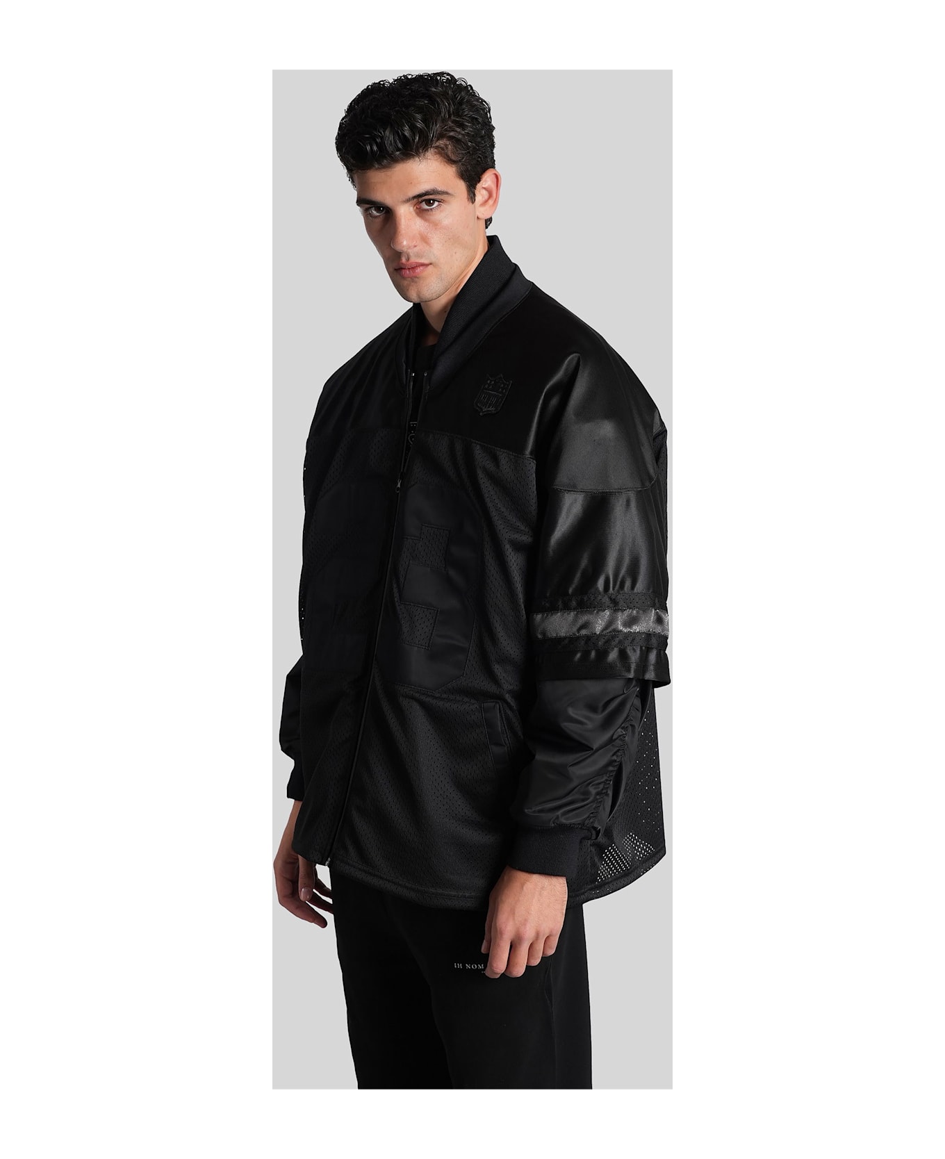 ih nom uh nit Bomber Jacket In Black Polyamide - black