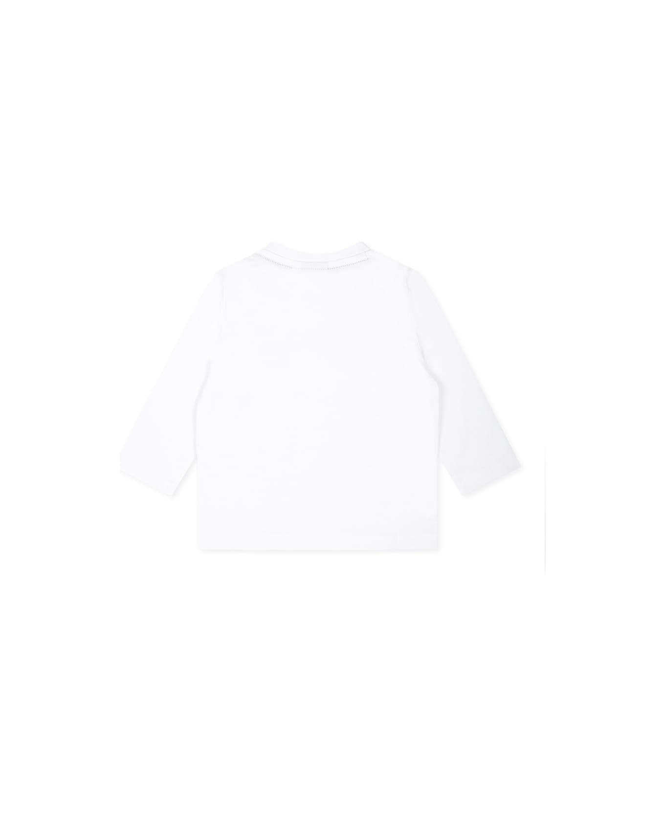 Hugo Boss White T-shirt For Baby Boy With Logo - White