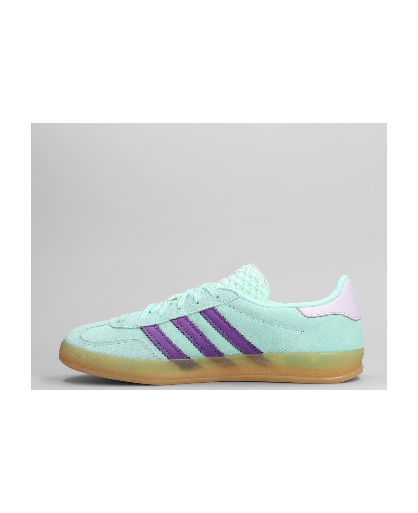 Adidas Gazelle Indoor Sneakers In Green Suede - green