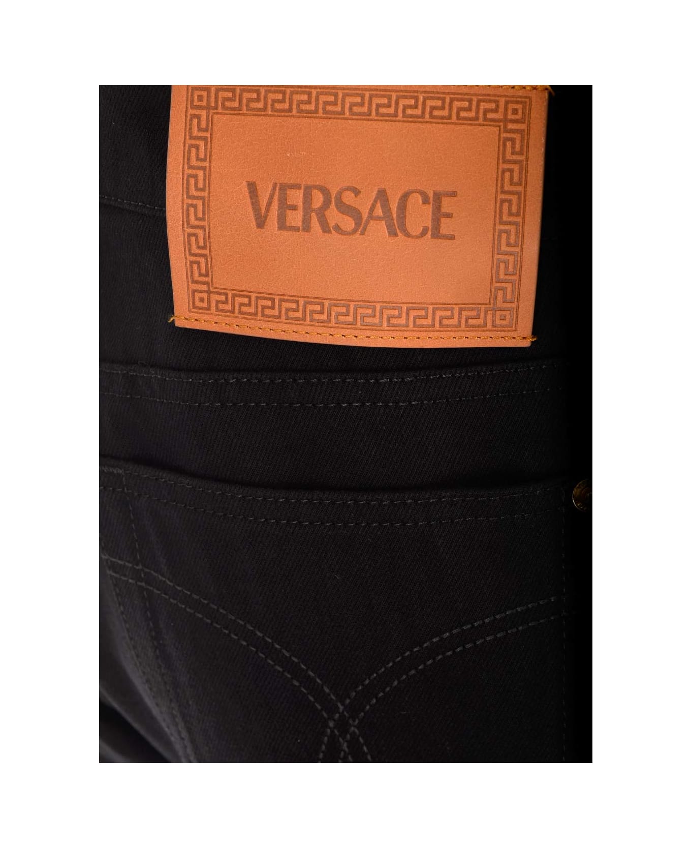 Versace Straight Leg Jeans - Black