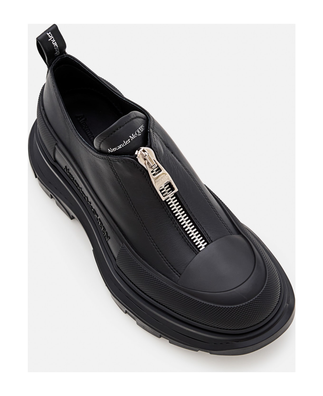 Alexander McQueen Thread Rubber Sole Sneakers - Black