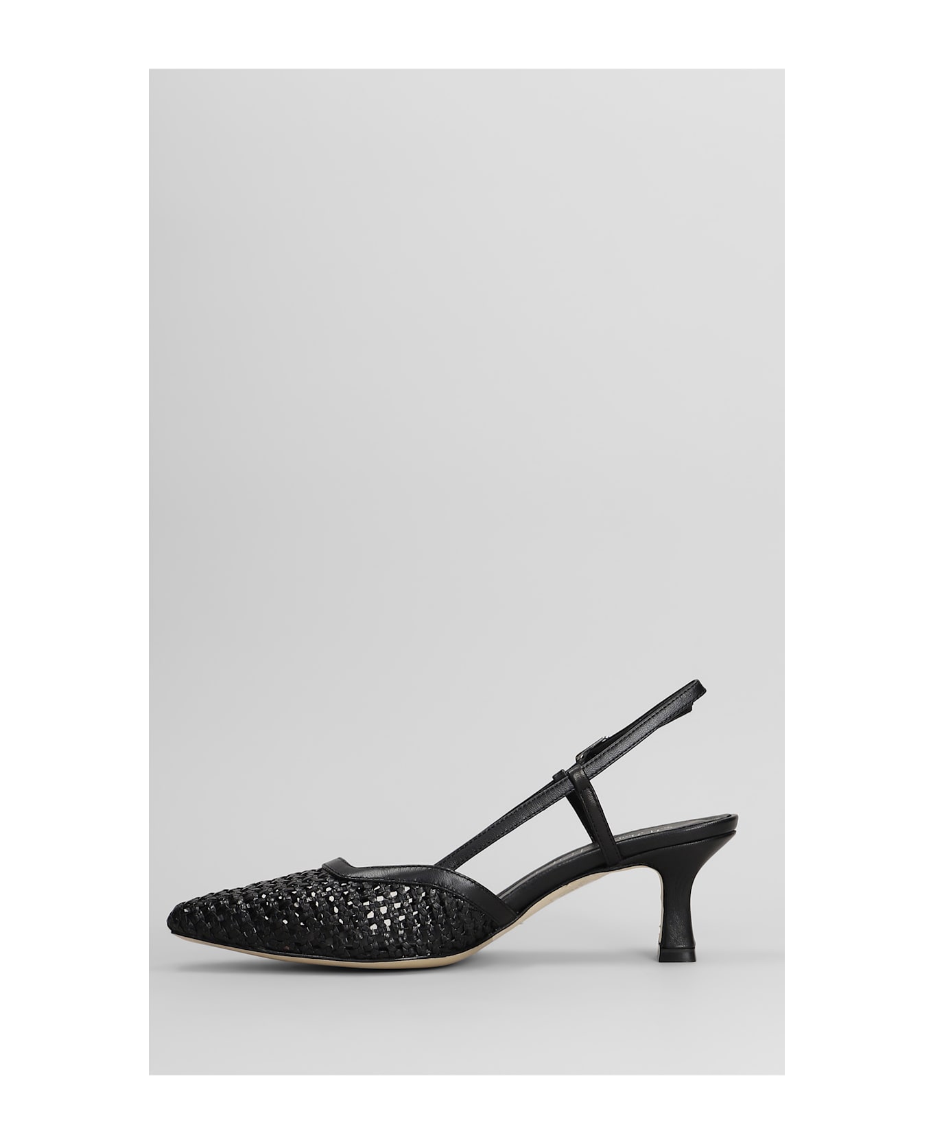Julie Dee Pumps In Black Leather - black
