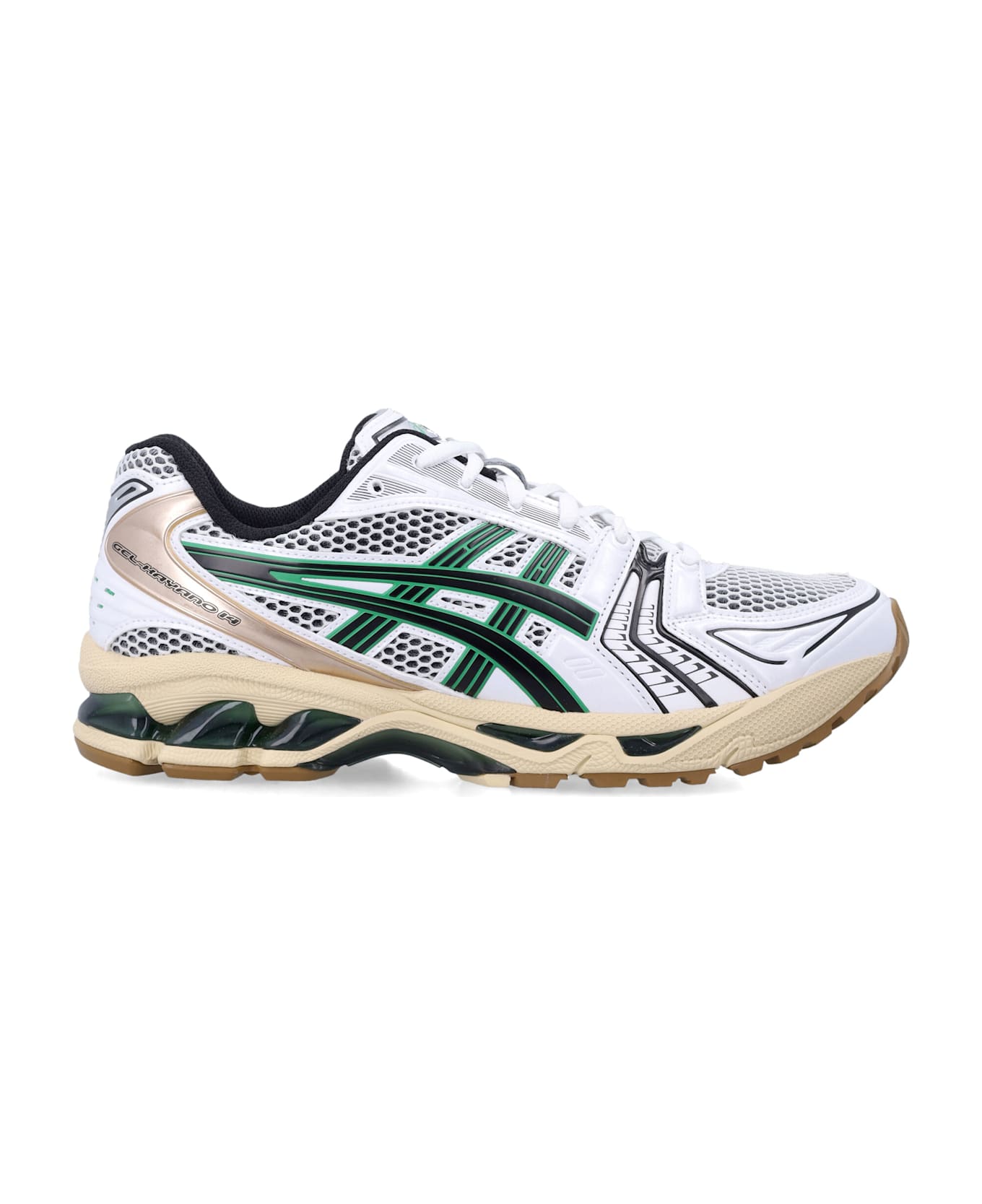 Asics Gel-kayano 14 Mesh And Faux Leather Sneakers - WHITE/HINOKI BEIGE