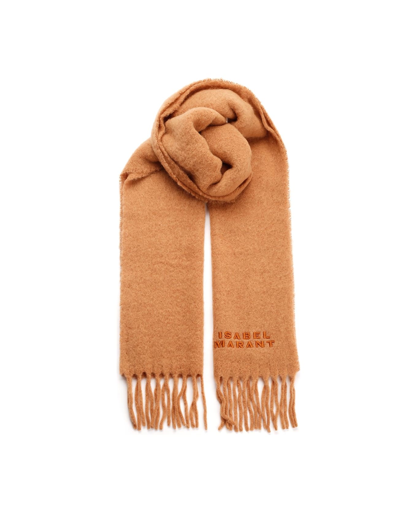 Isabel Marant Firny Scarf With Fringes - Beige