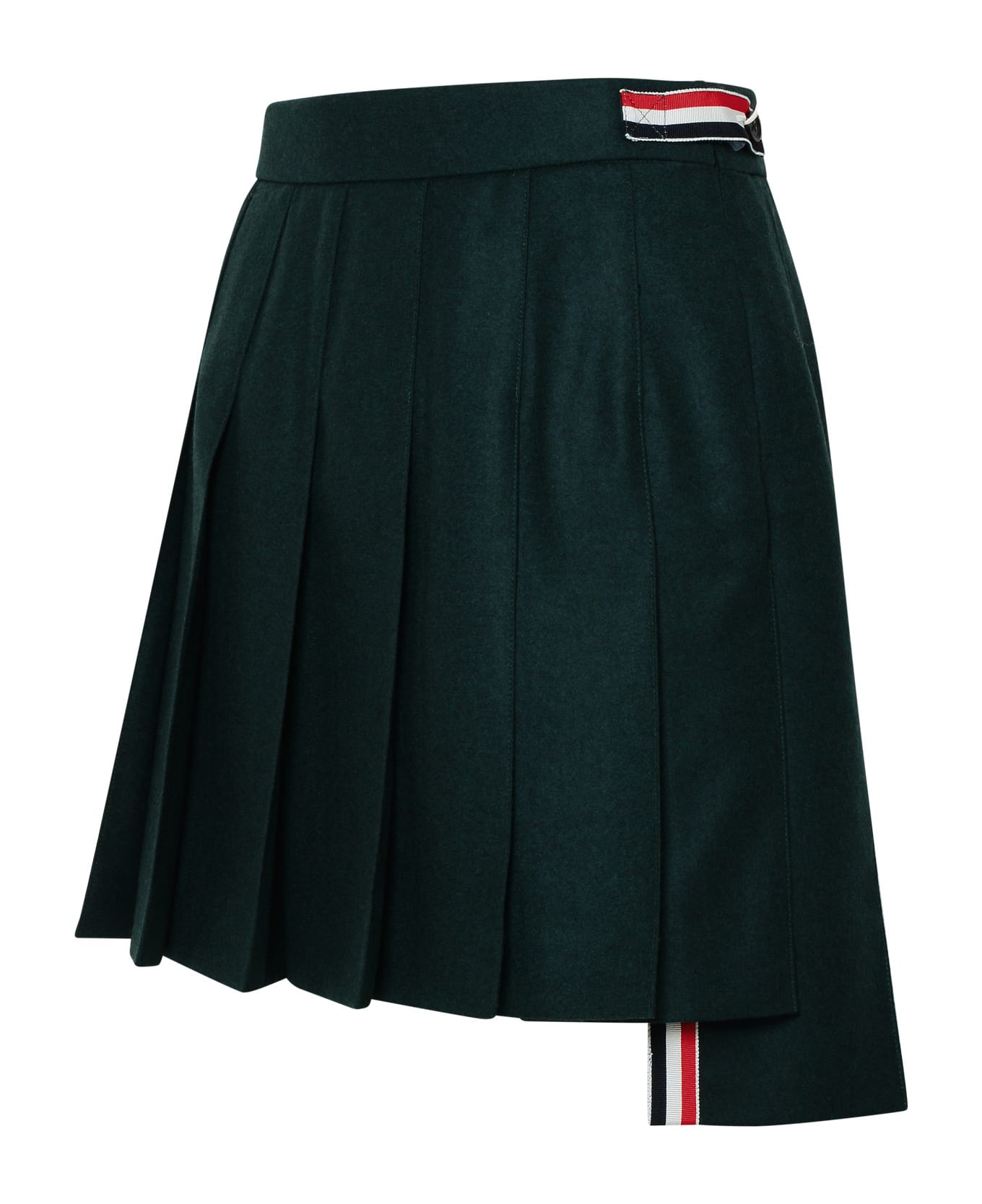 Thom Browne Green Wool Skirt - Green