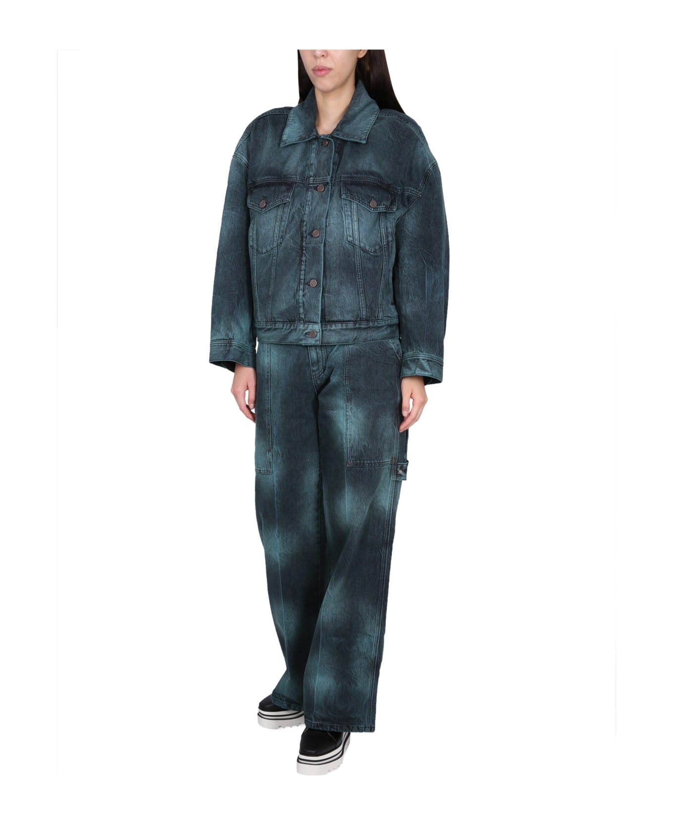 Stella McCartney Jeans Workwear - green デニム