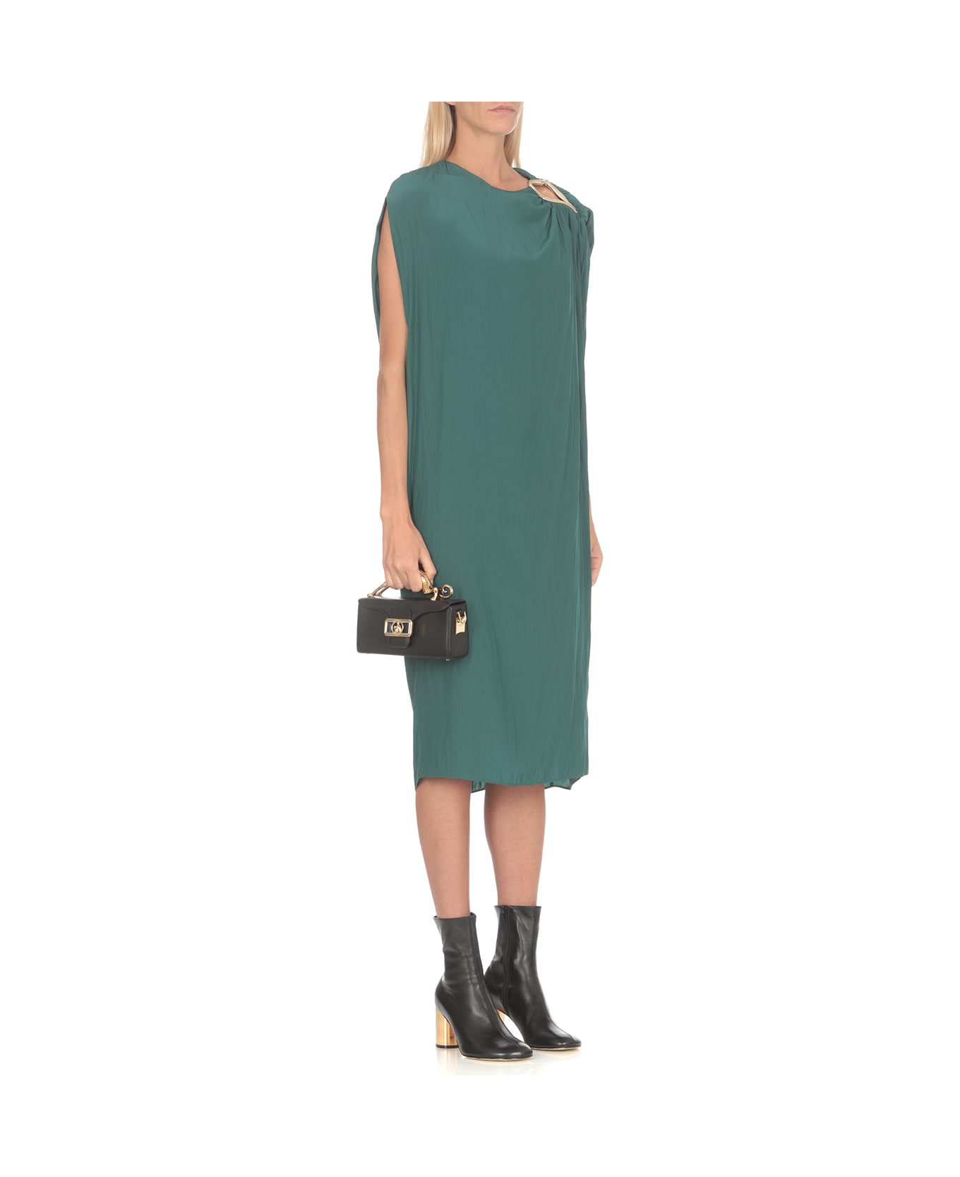 Lanvin Dress With Cut Out Detail - Green