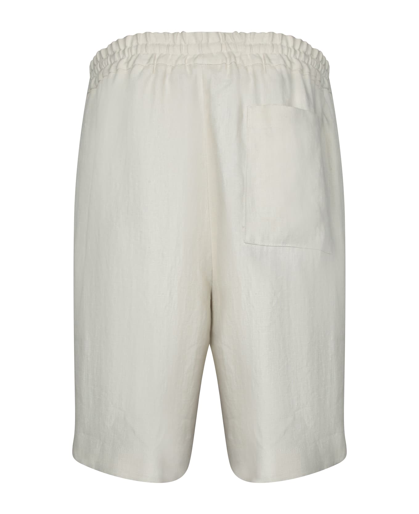 Lardini Beige Linen Bermuda Shorts - Beige