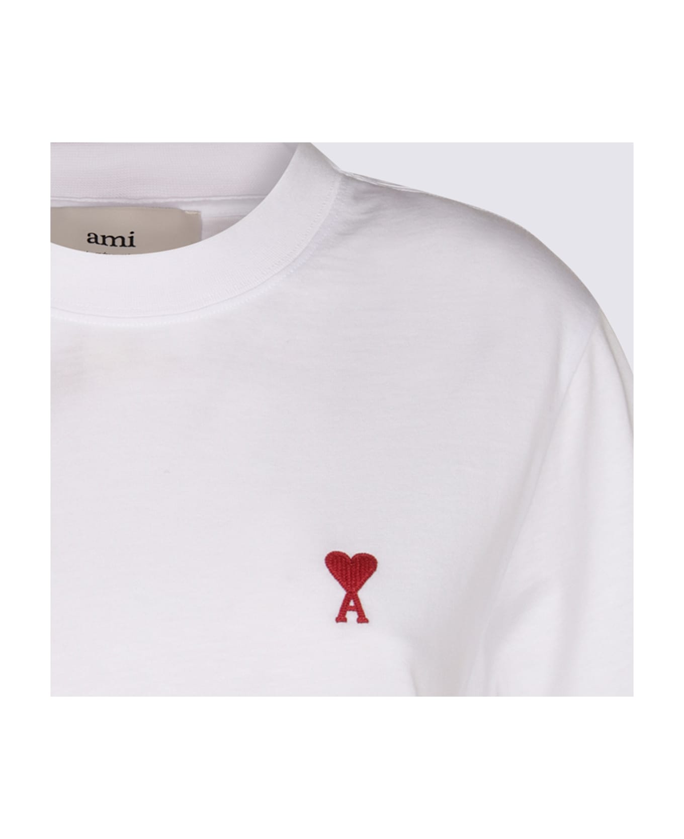 Ami Alexandre Mattiussi White Cotton T-shirt - White