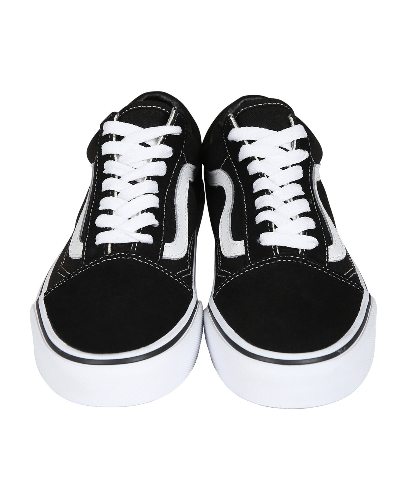 Vans Black Old School Sneakers For Kids - Black シューズ