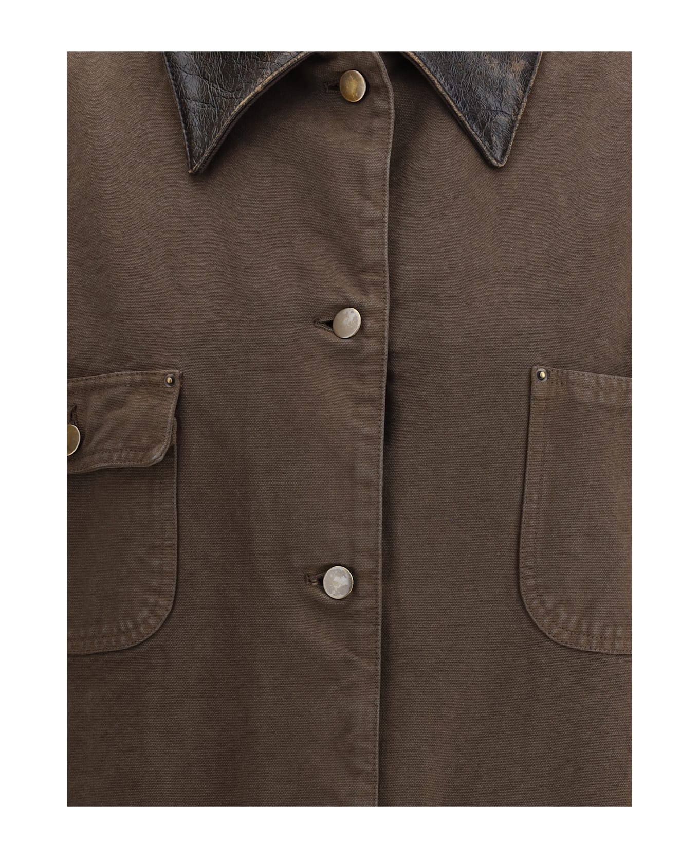 Prada Cotton And Shearling Jacket