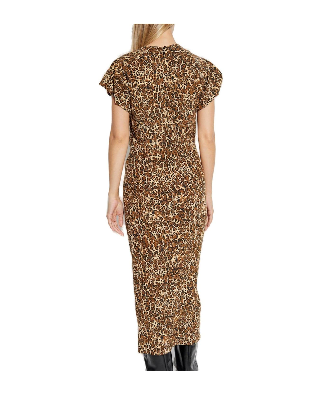 Isabel Marant Terena Leopard-printed Dress - Brown